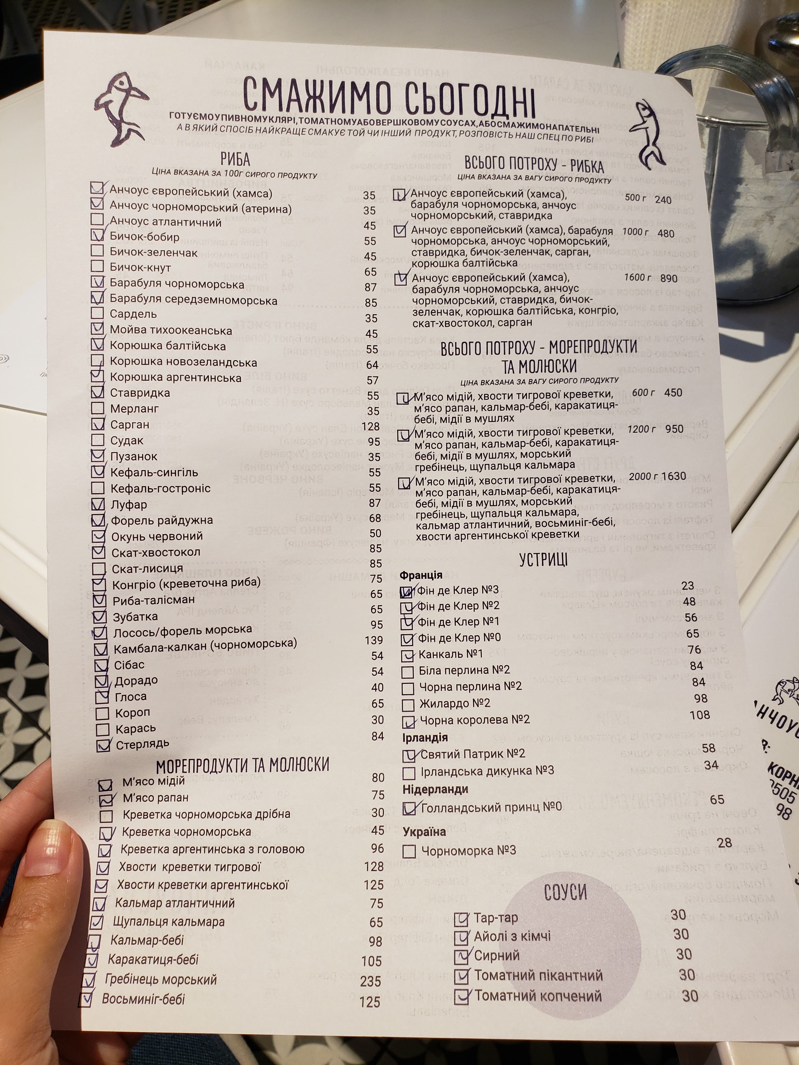 Анчоусна від Чорноморки menu 10