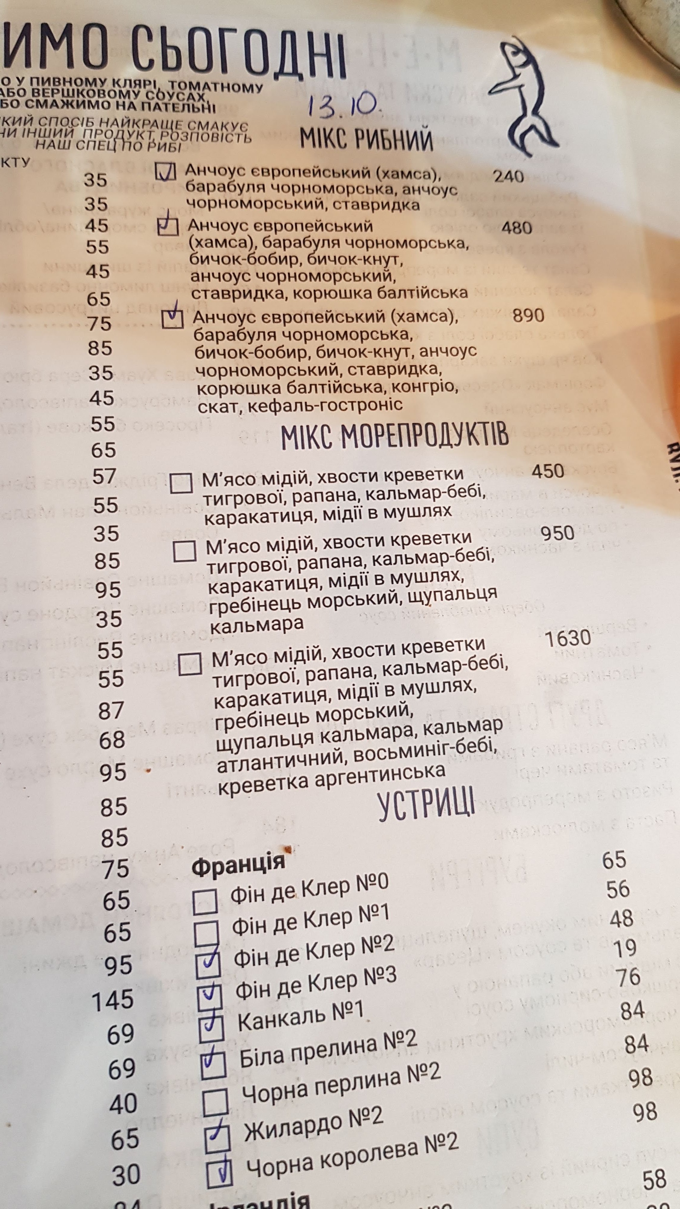 Анчоусна від Чорноморки menu 11