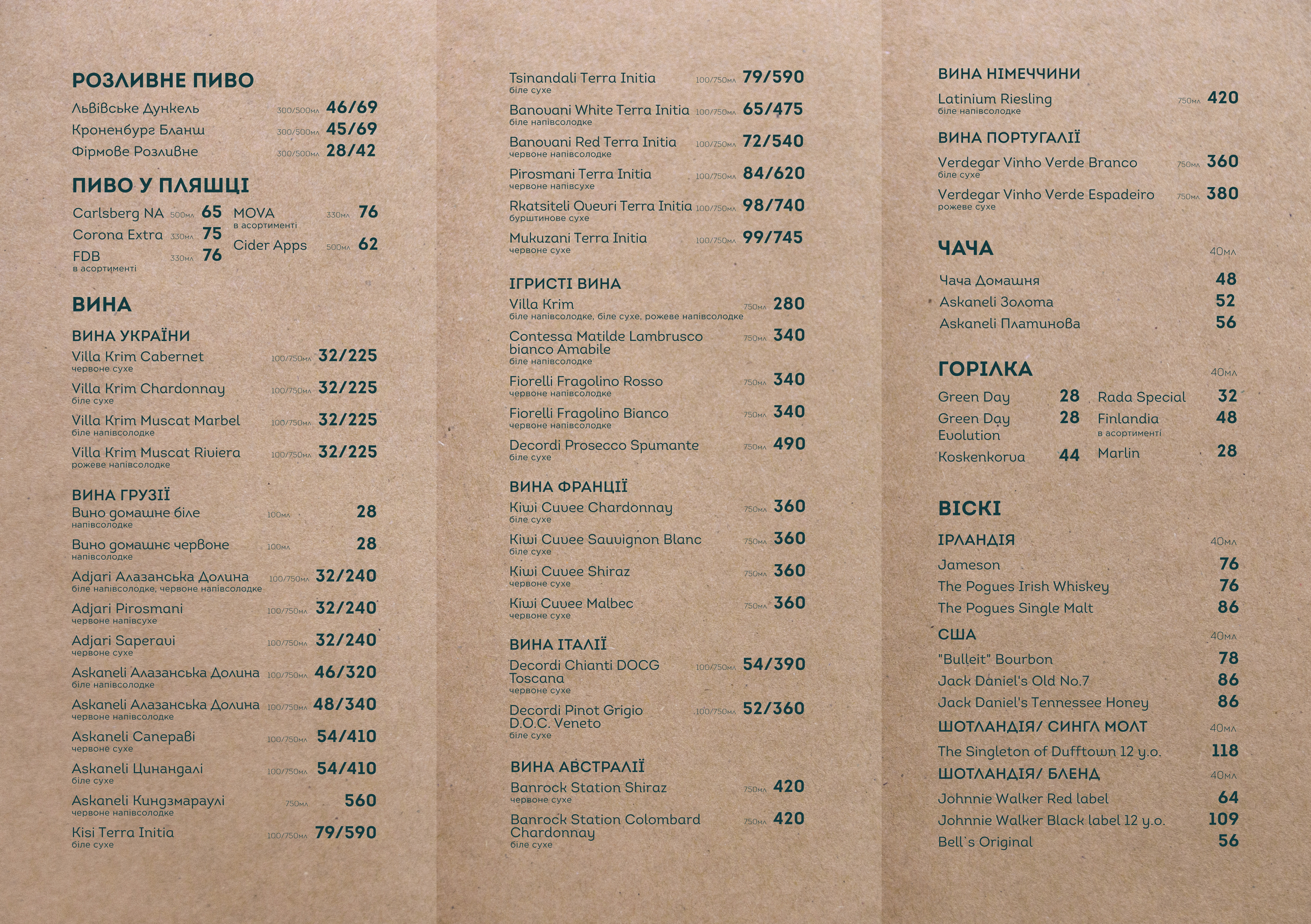 One Gogi | Ван Гогі menu 2