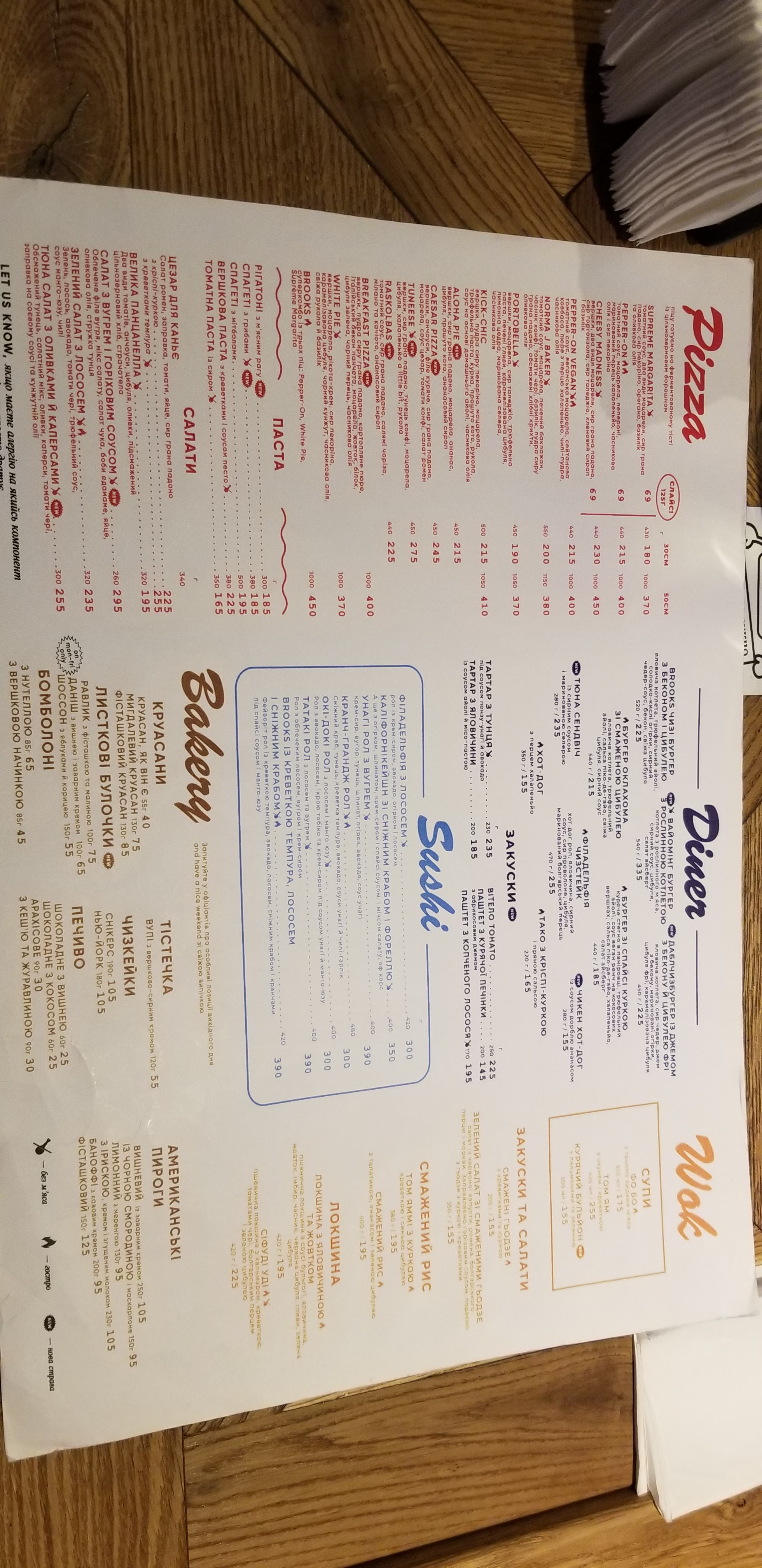 BROOKS eats & drinks menu 7