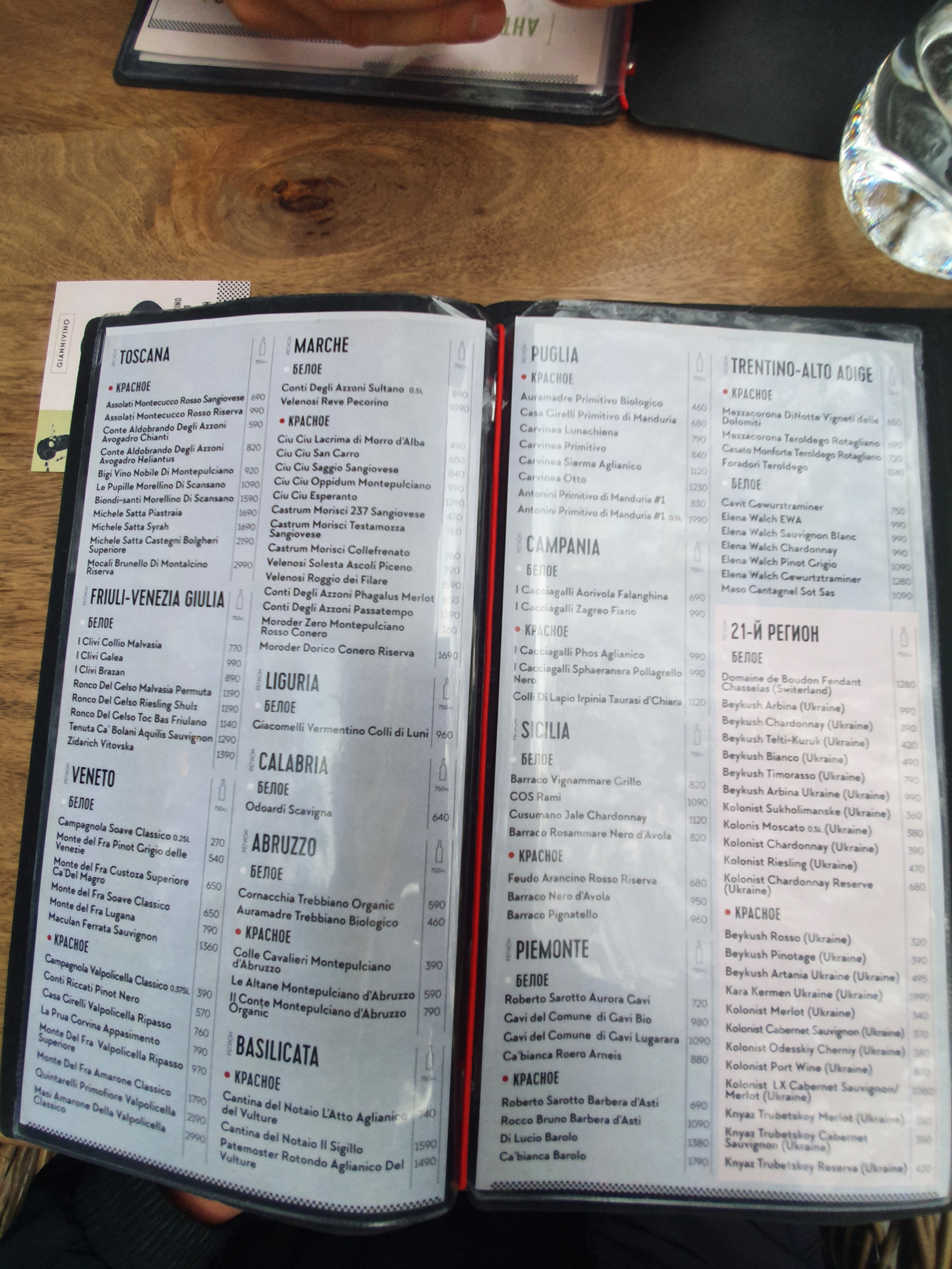 Gianni МАГАЗИН menu 9