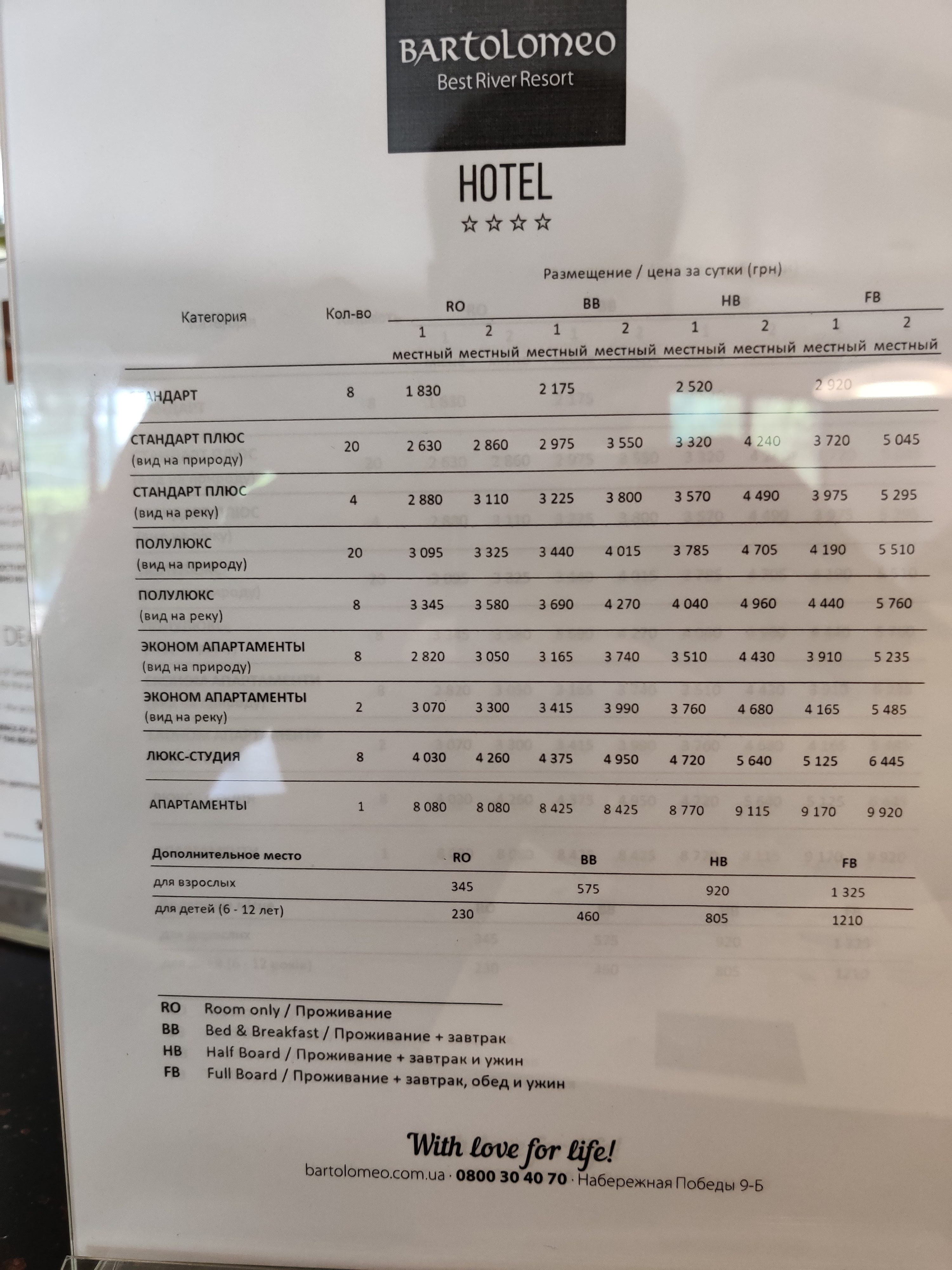 Bartolomeo menu 11