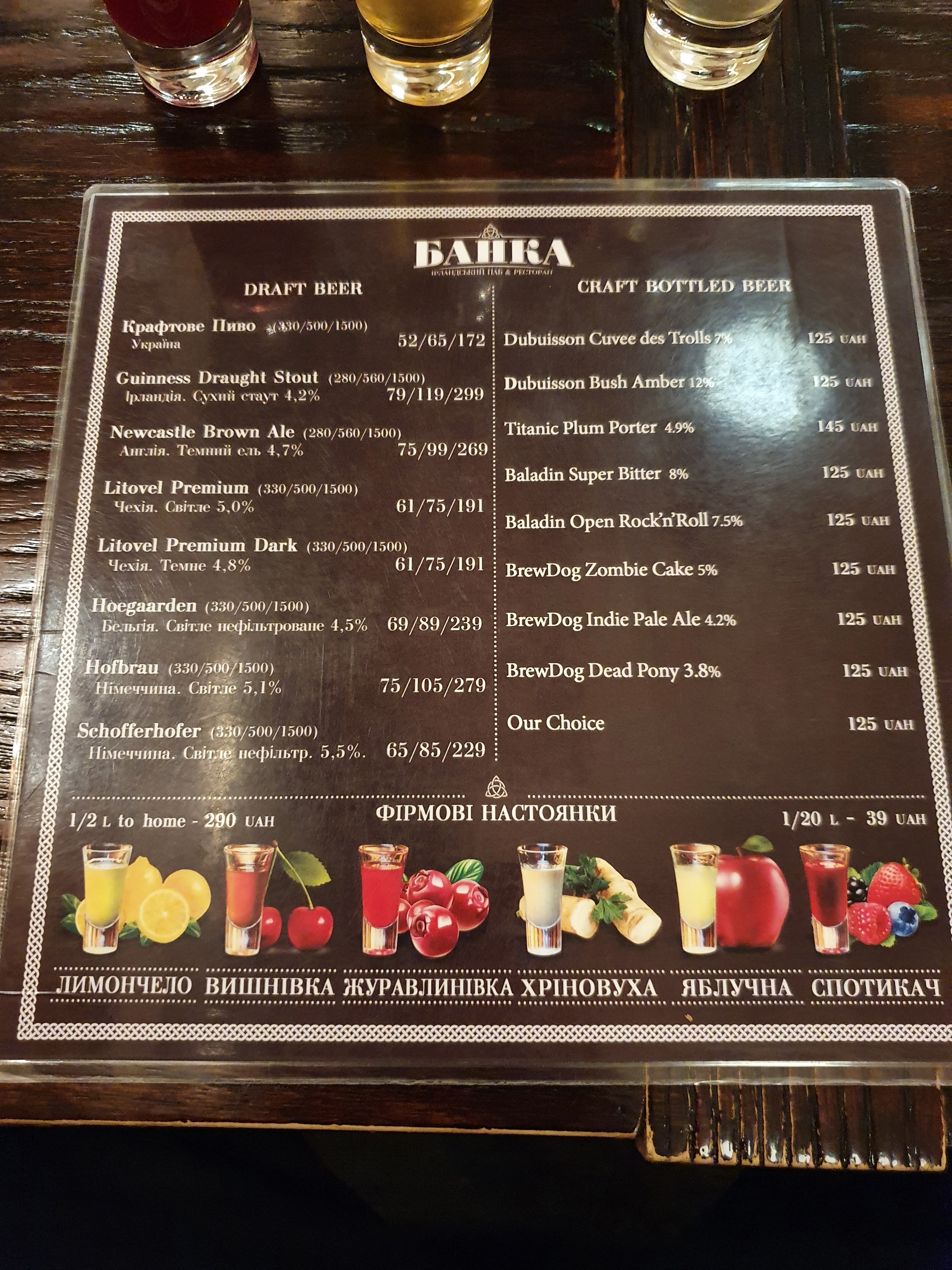 Banka menu 1