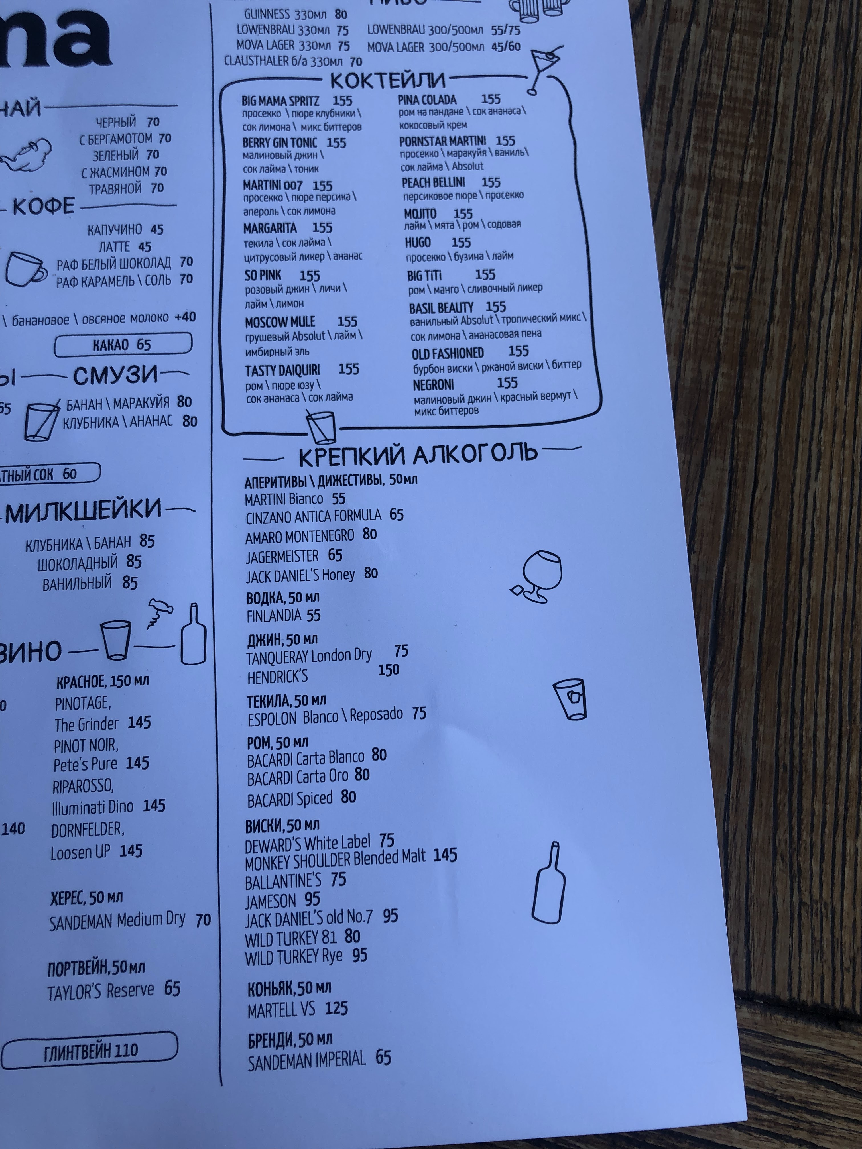 Big Mama menu 3