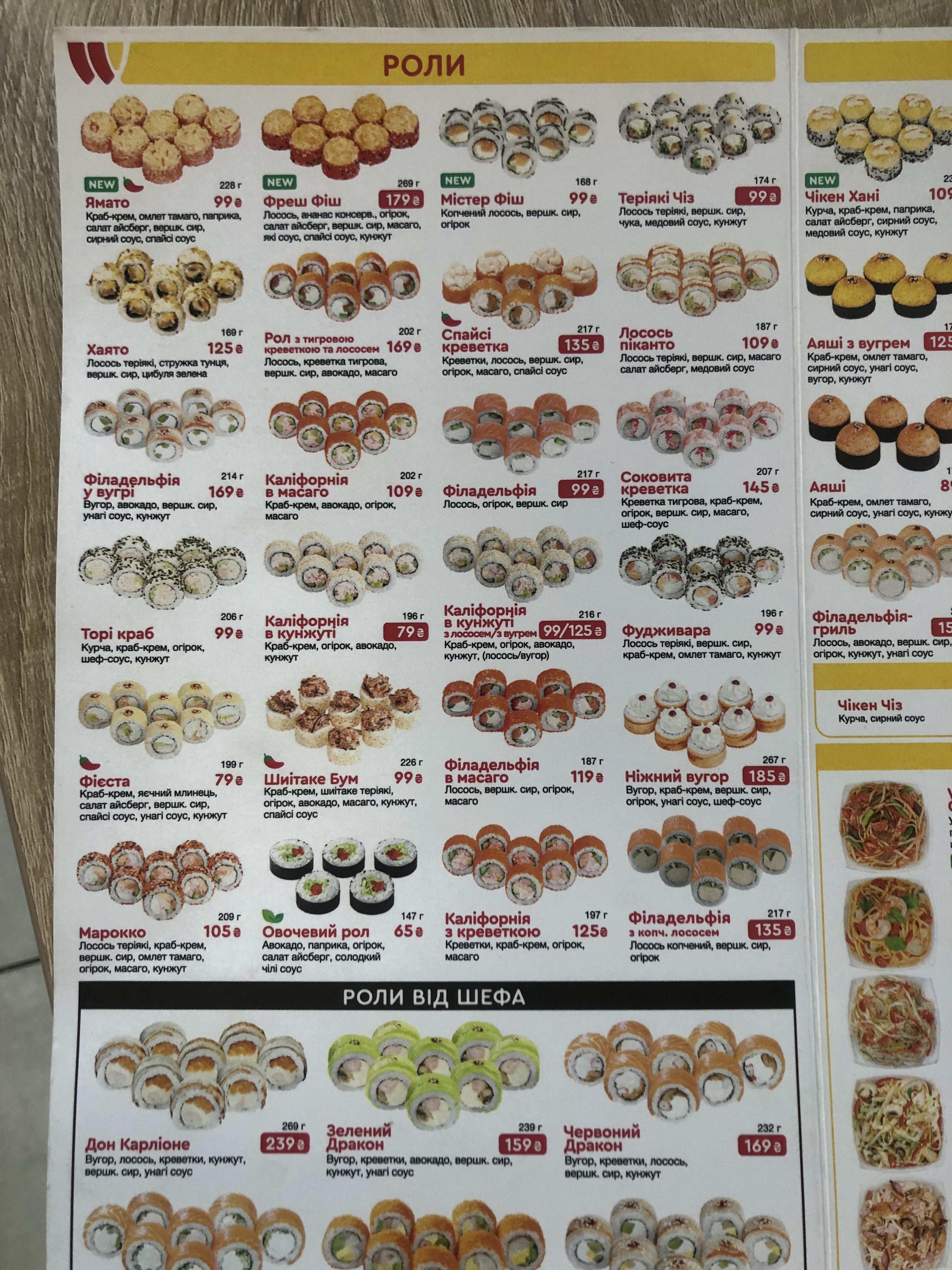 Sushi Story menu 1