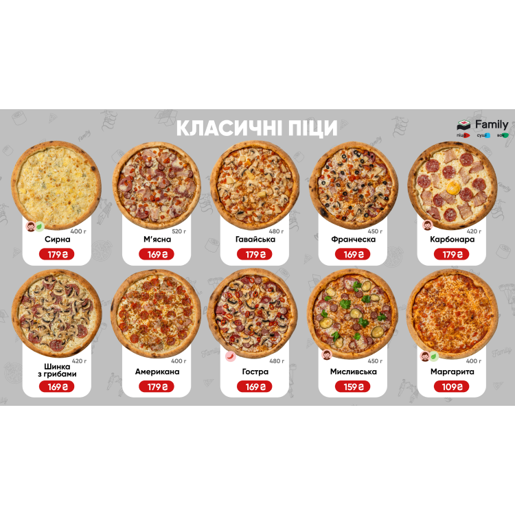 Family menu 3