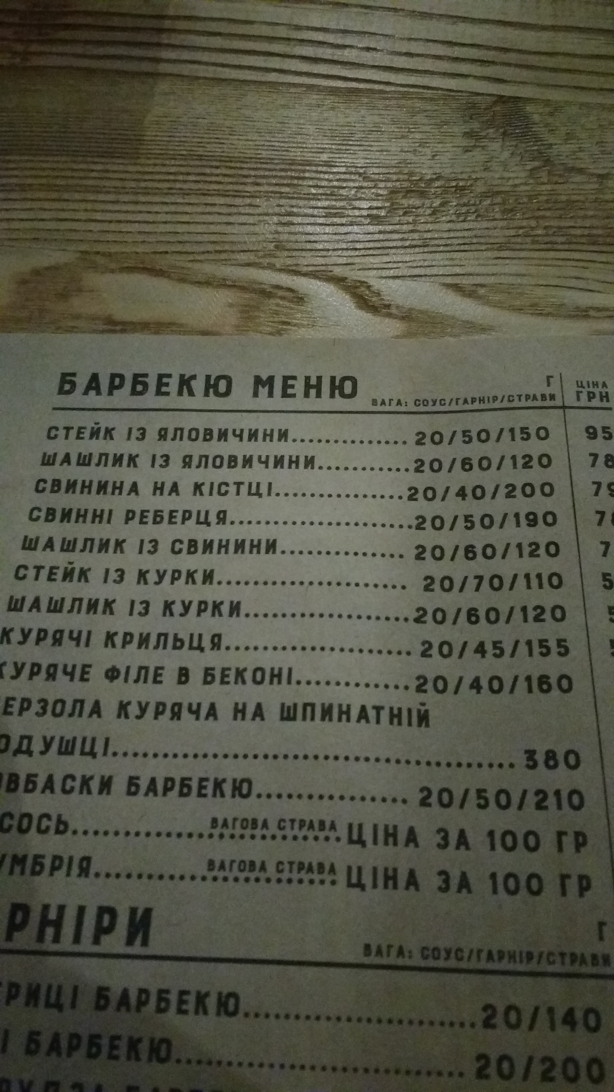 Hrylʹ Pab menu 2