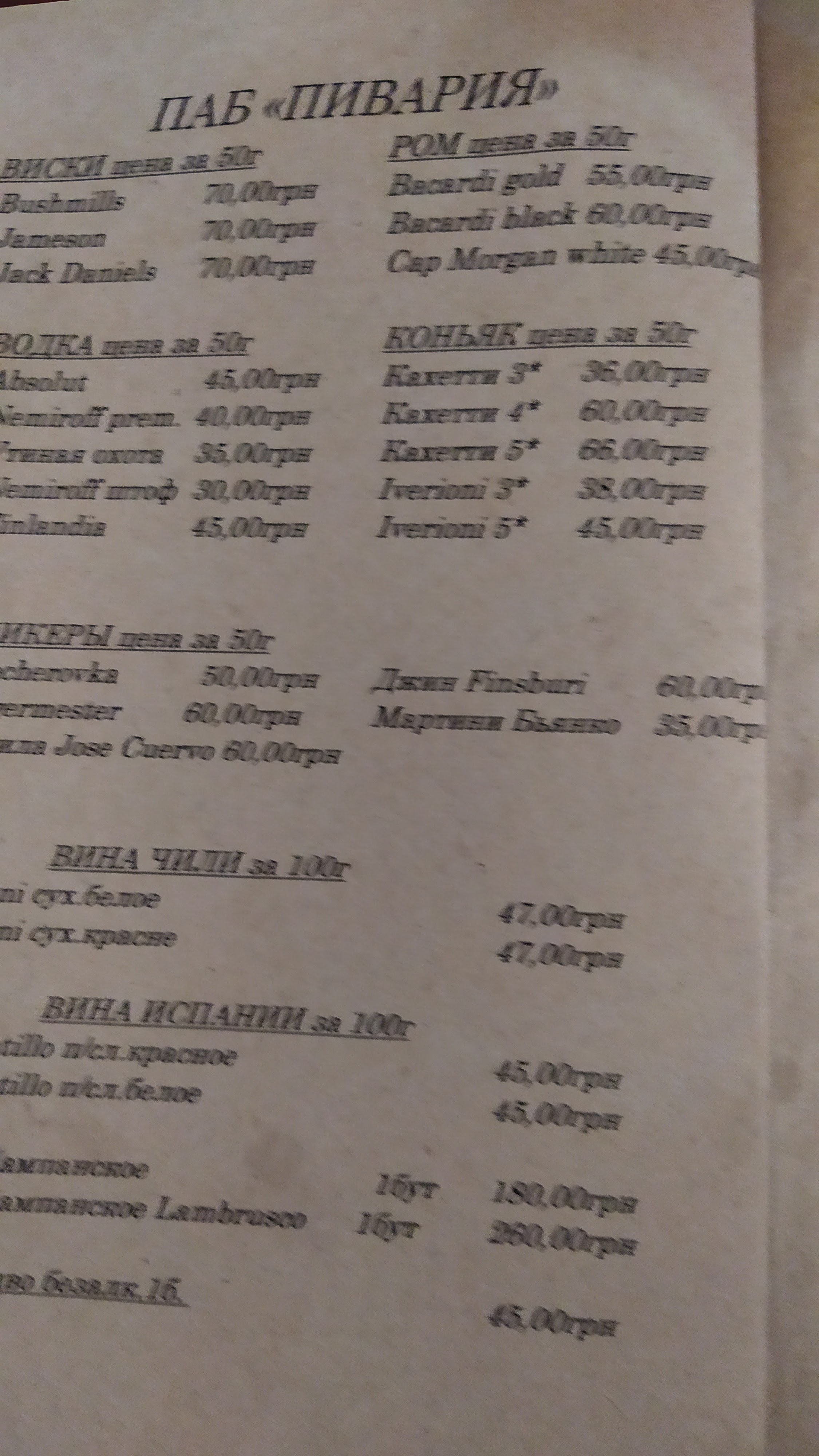 Pyvariya Pab menu 3