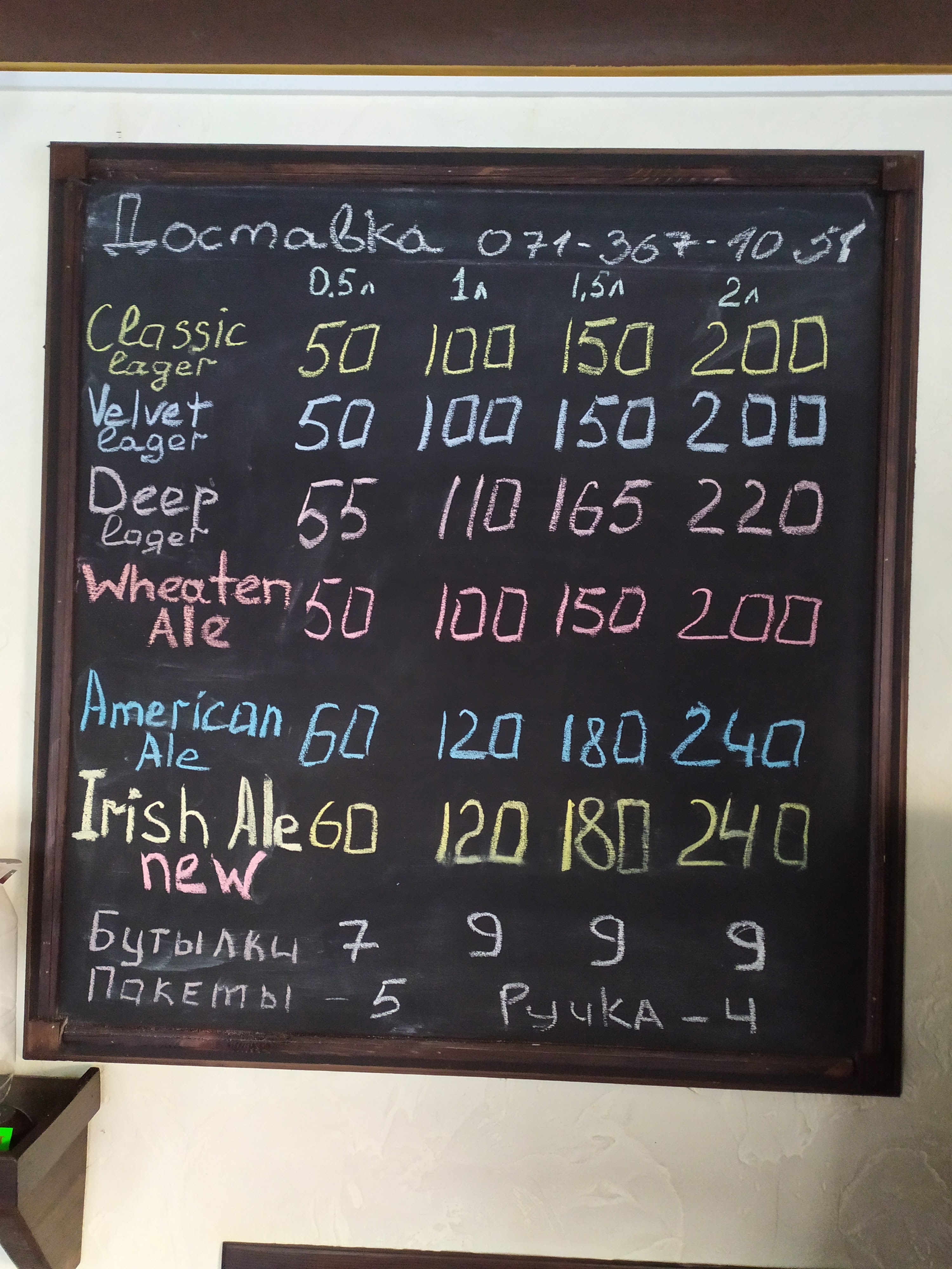 Khmelʹnaya Marta menu 1