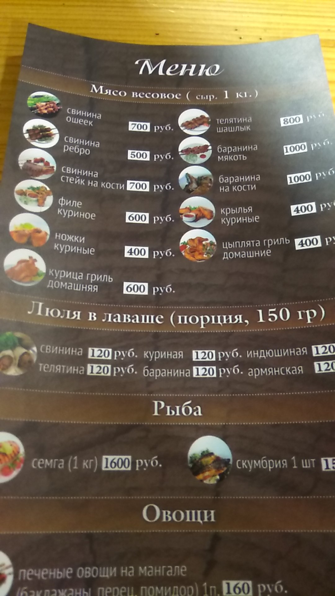 Shashlychnyy Dvir menu 1