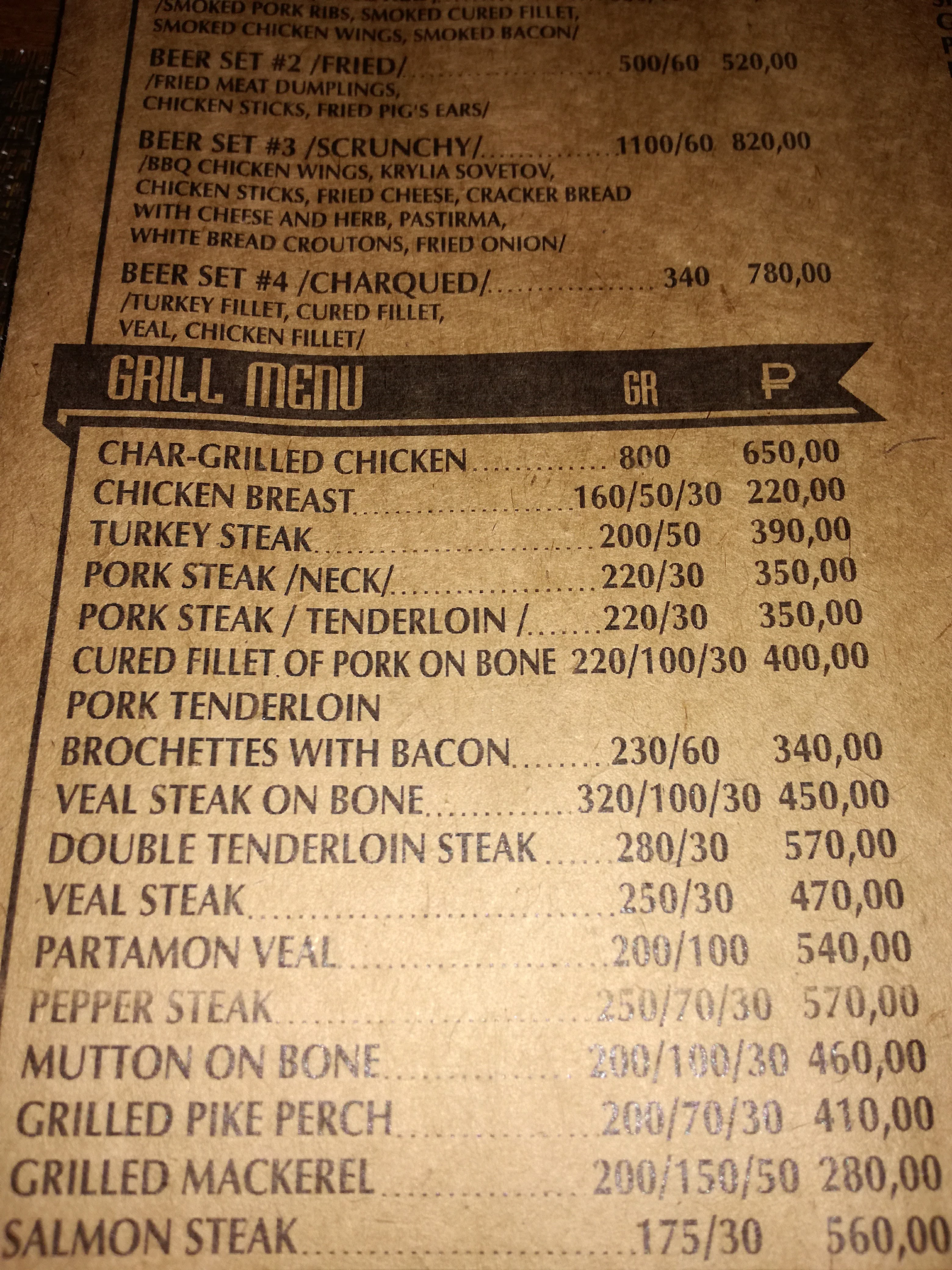 Коктейль-Бар "Мичиган" menu 1