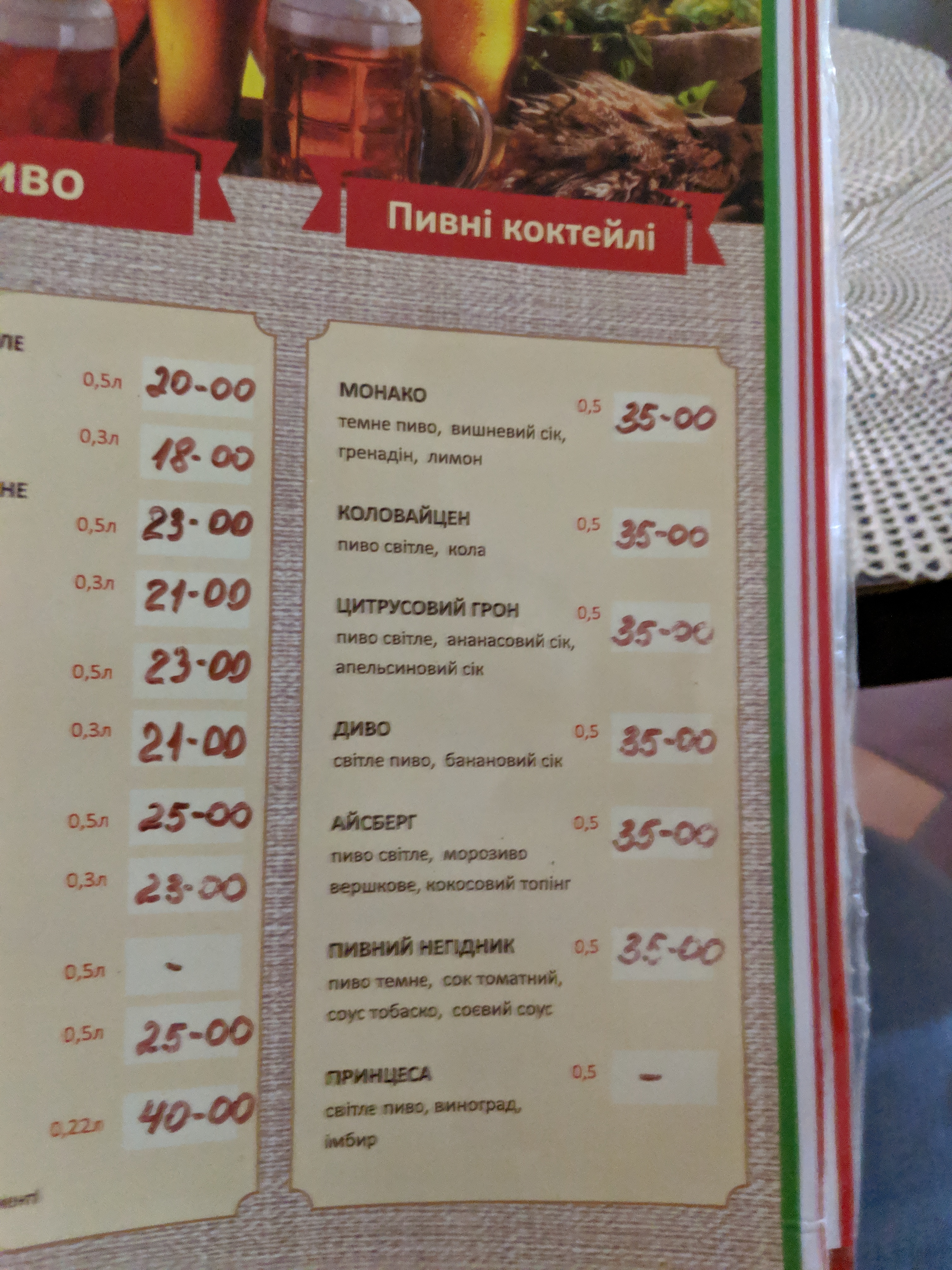 Кафе-піцерія “Мілано” menu 1