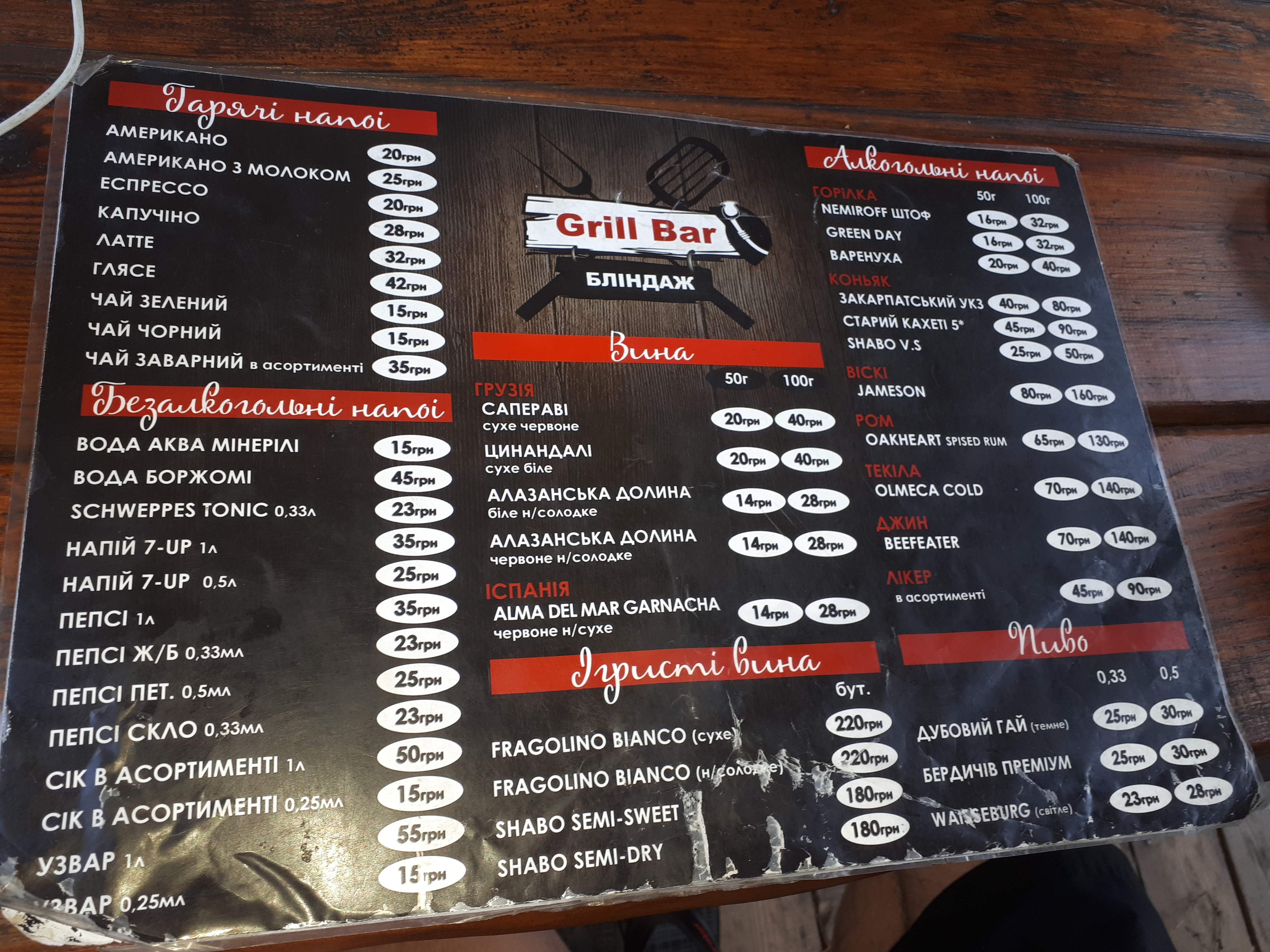Блиндаж menu 2