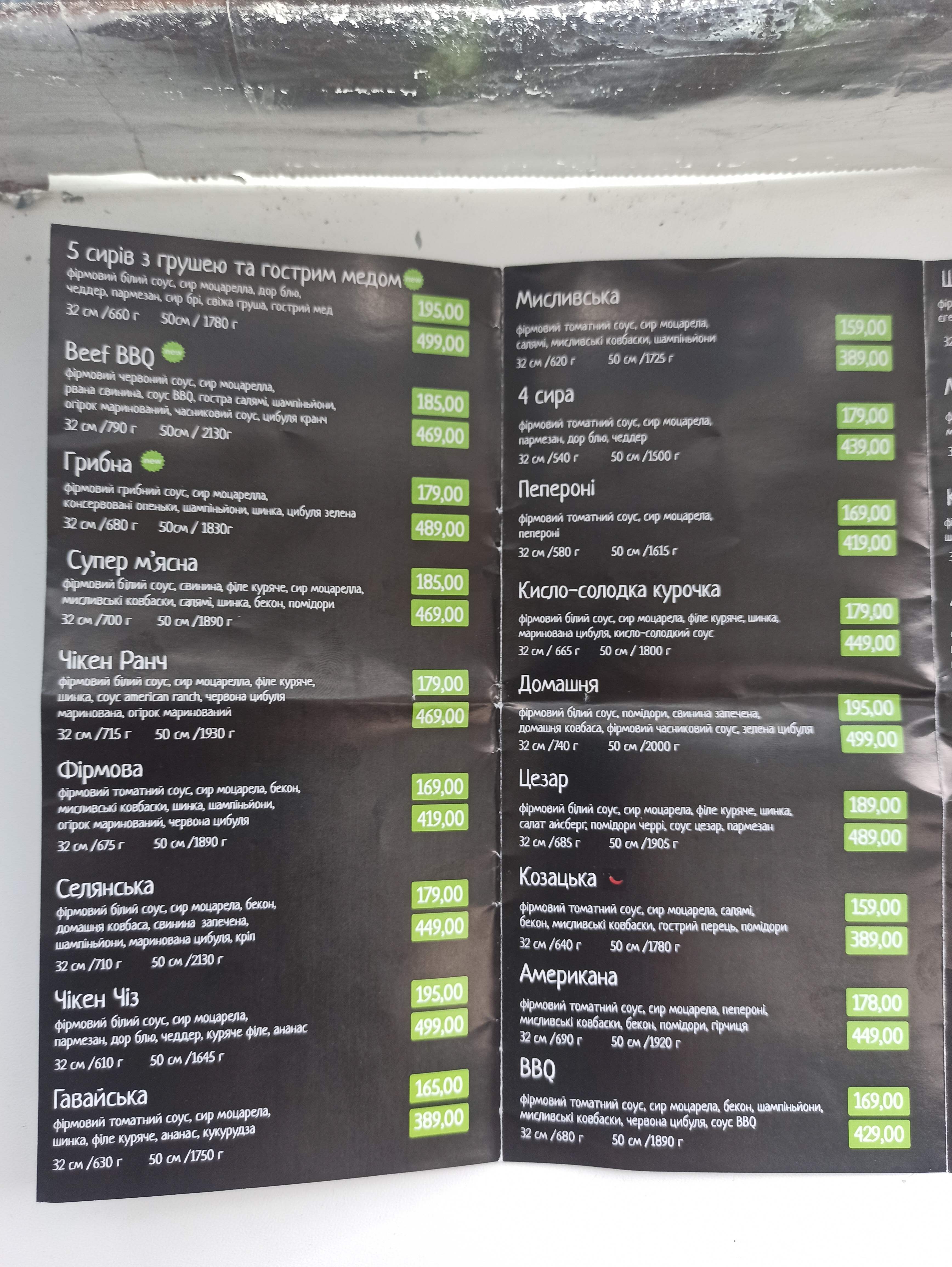 Street Pizza menu 4