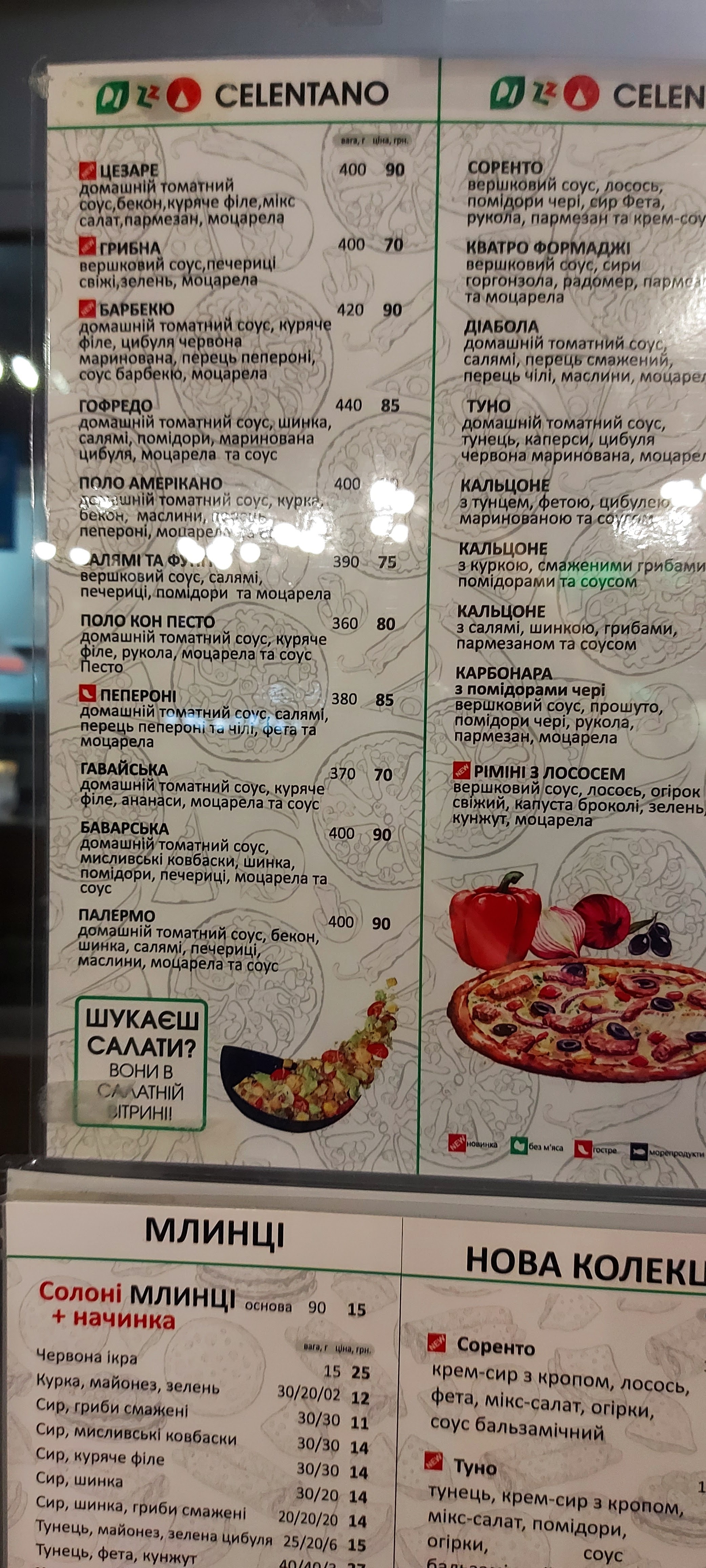 Pizza Celentano menu 7