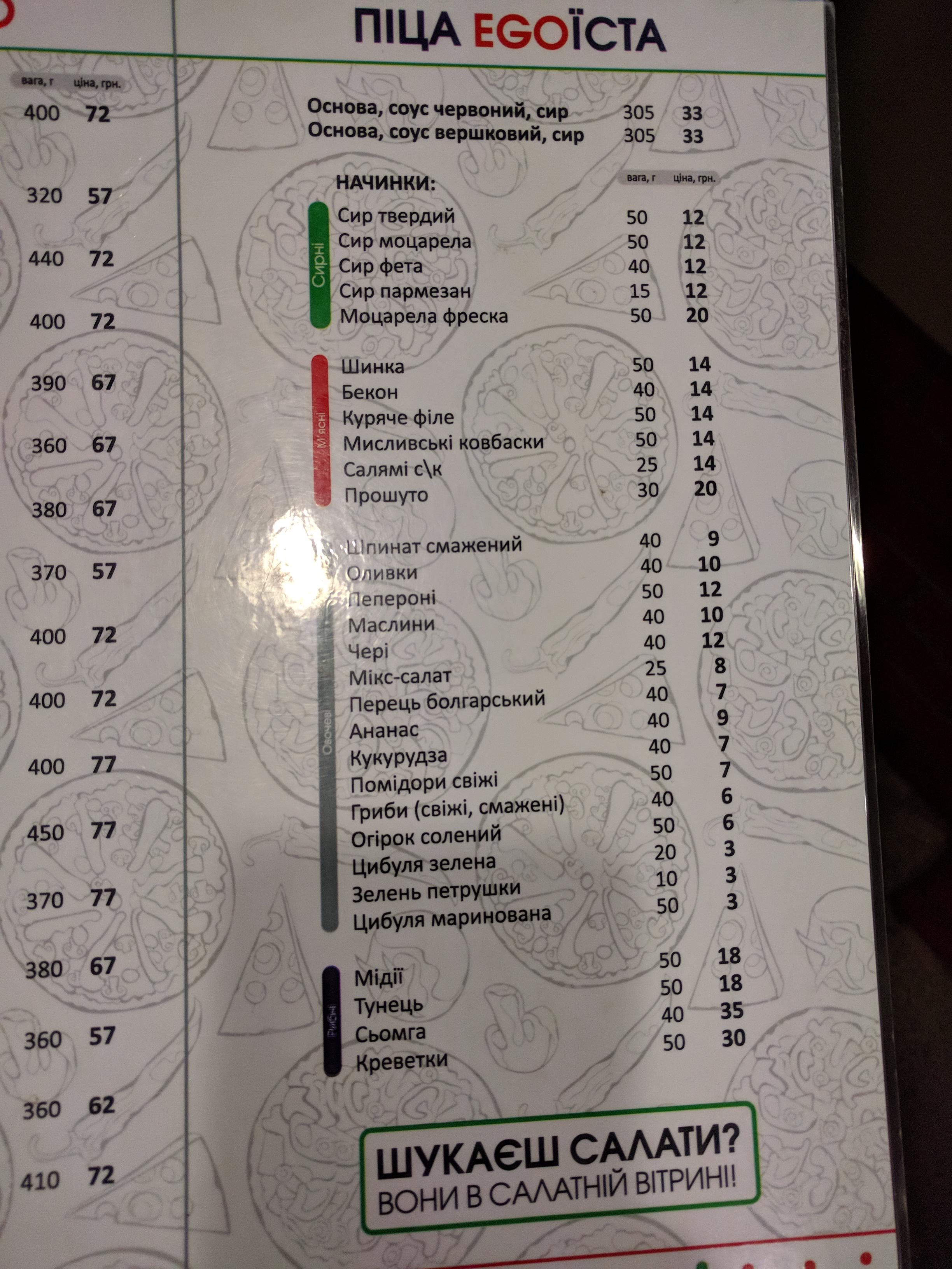 Pizza Celentano menu 11