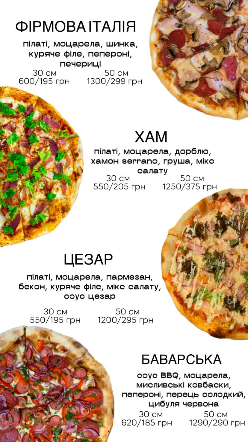 SODA city cafe menu 2