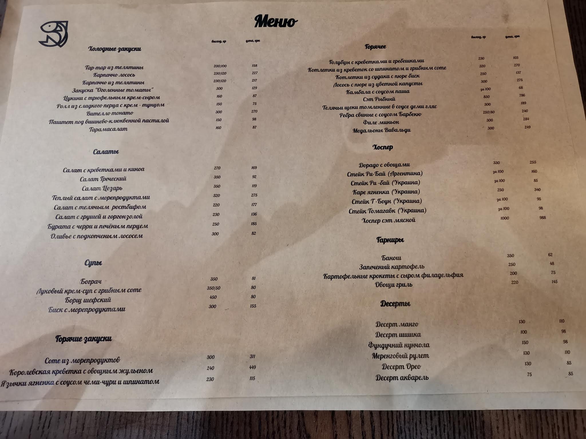 Fabrica menu 3