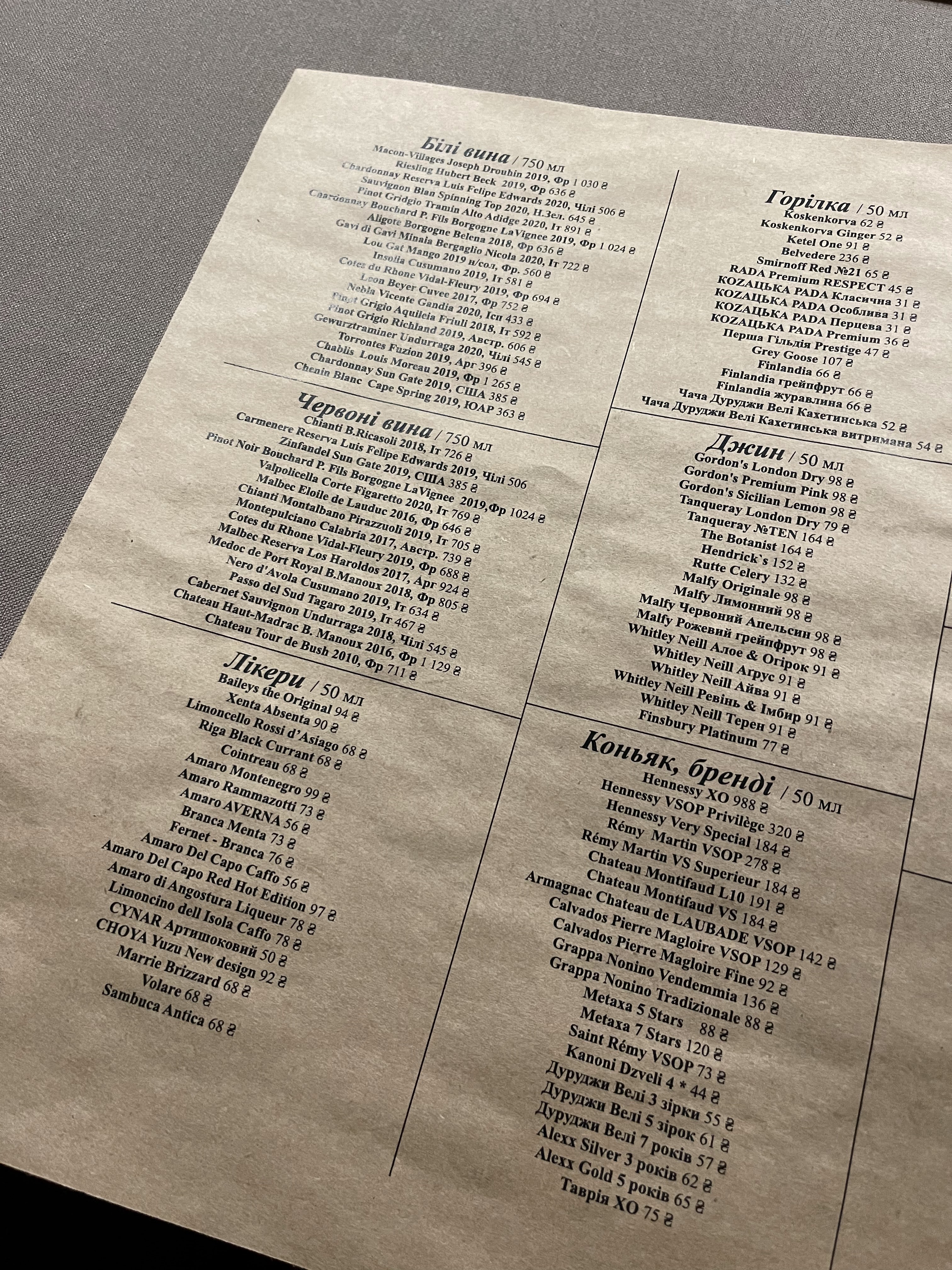 Fabrica menu 5