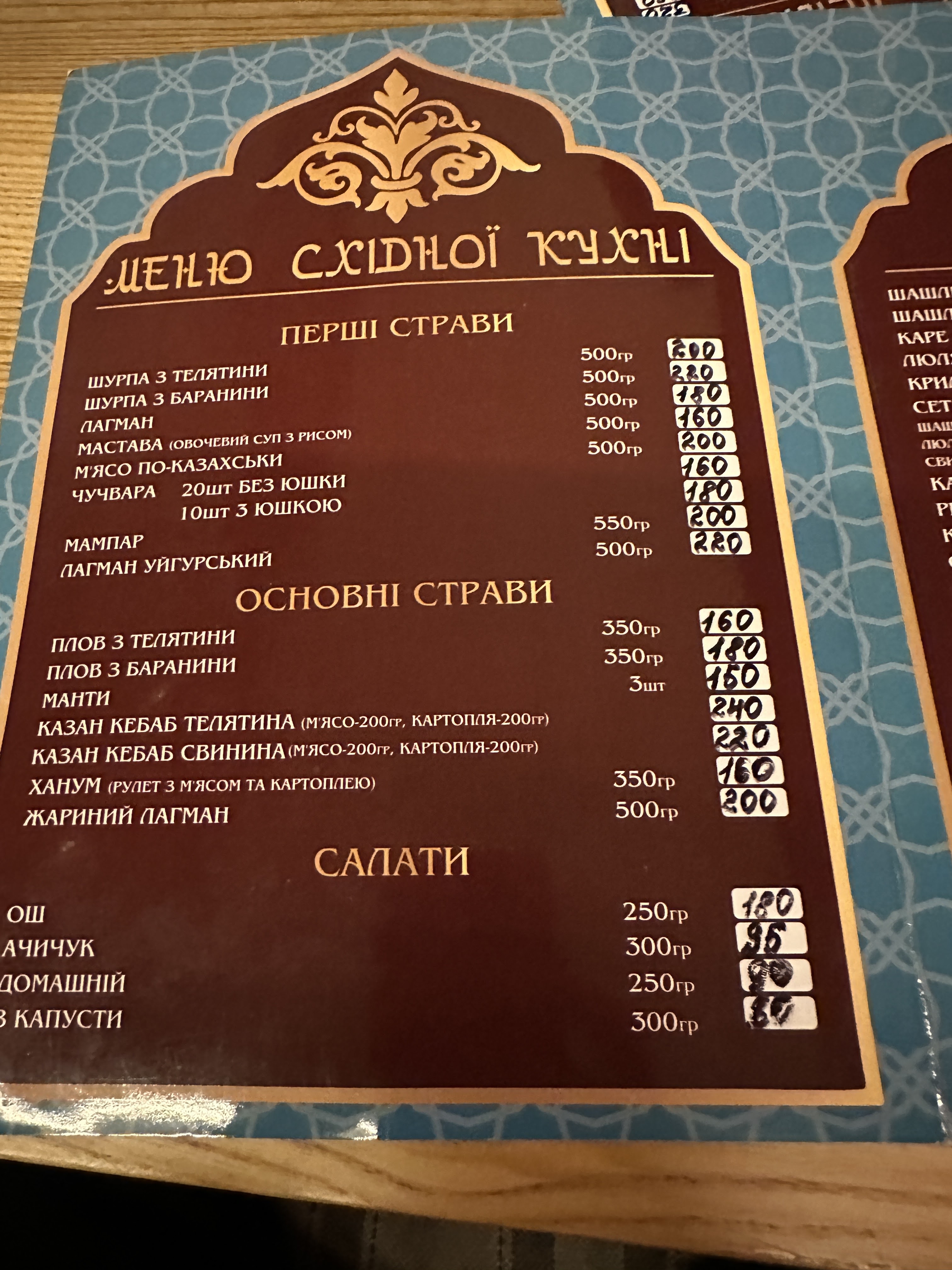 «Слайс» — піцерія-кав’ярня menu 5