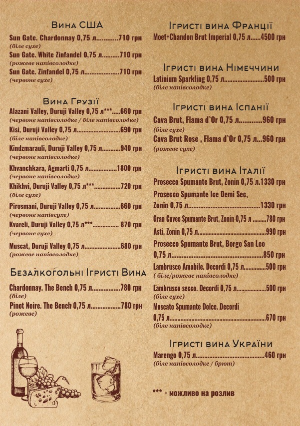 Old Castle menu 6