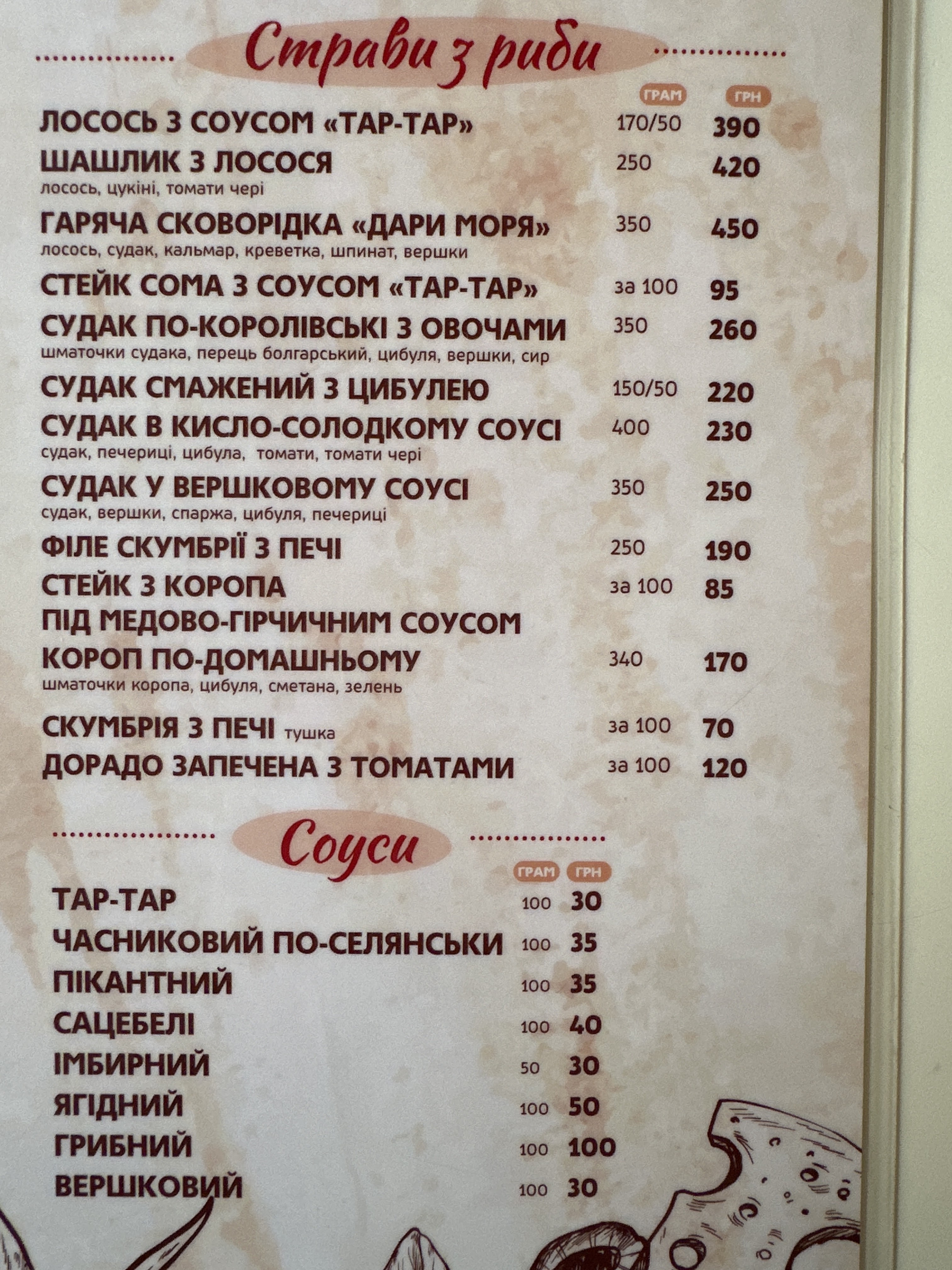 Kav'yarnya menu 4