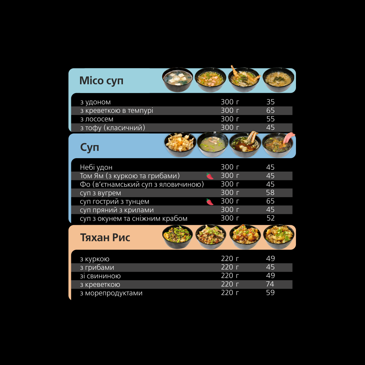 Sushi-Kafe Akvarium menu 2