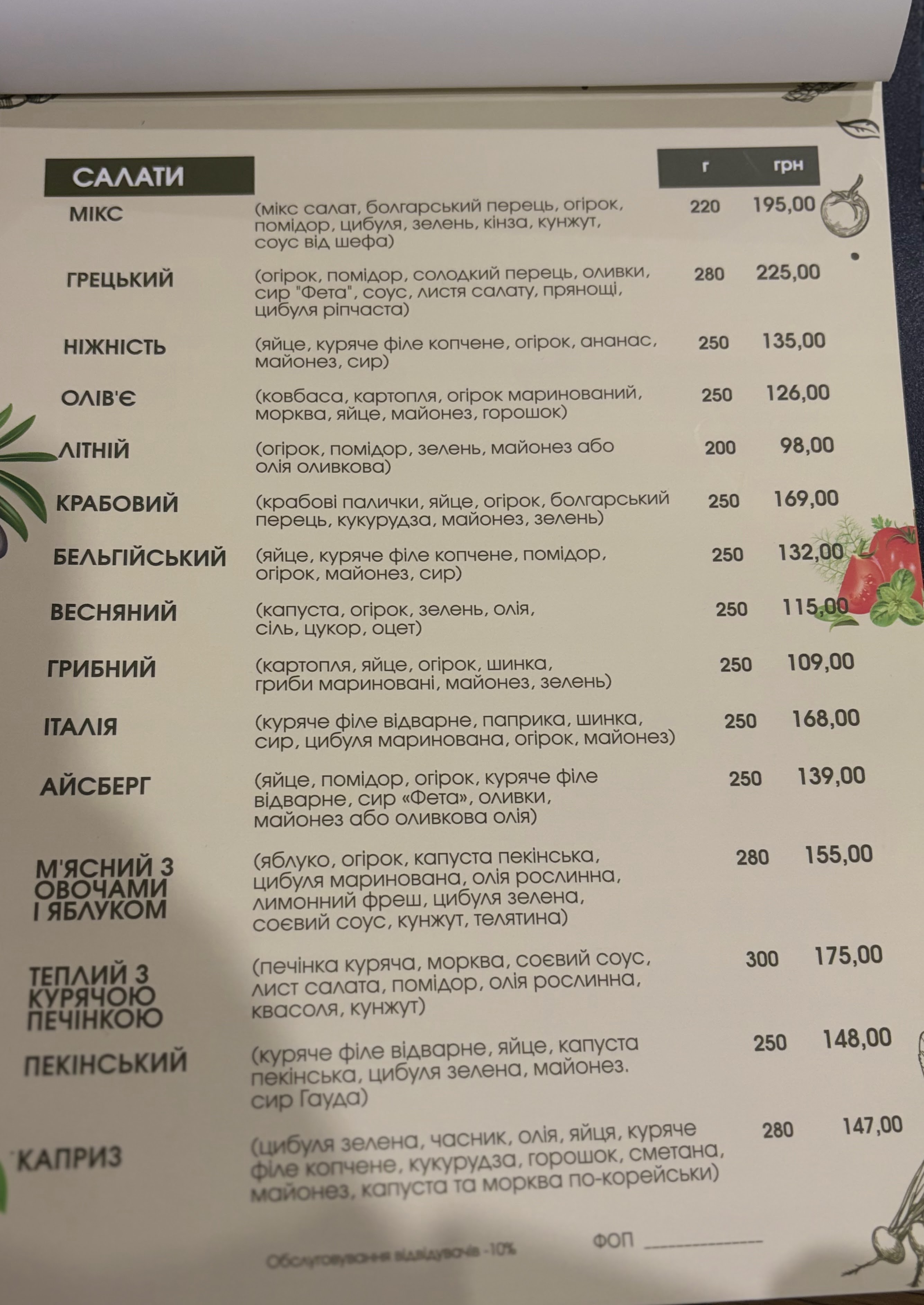 Tele-Pizza menu 3