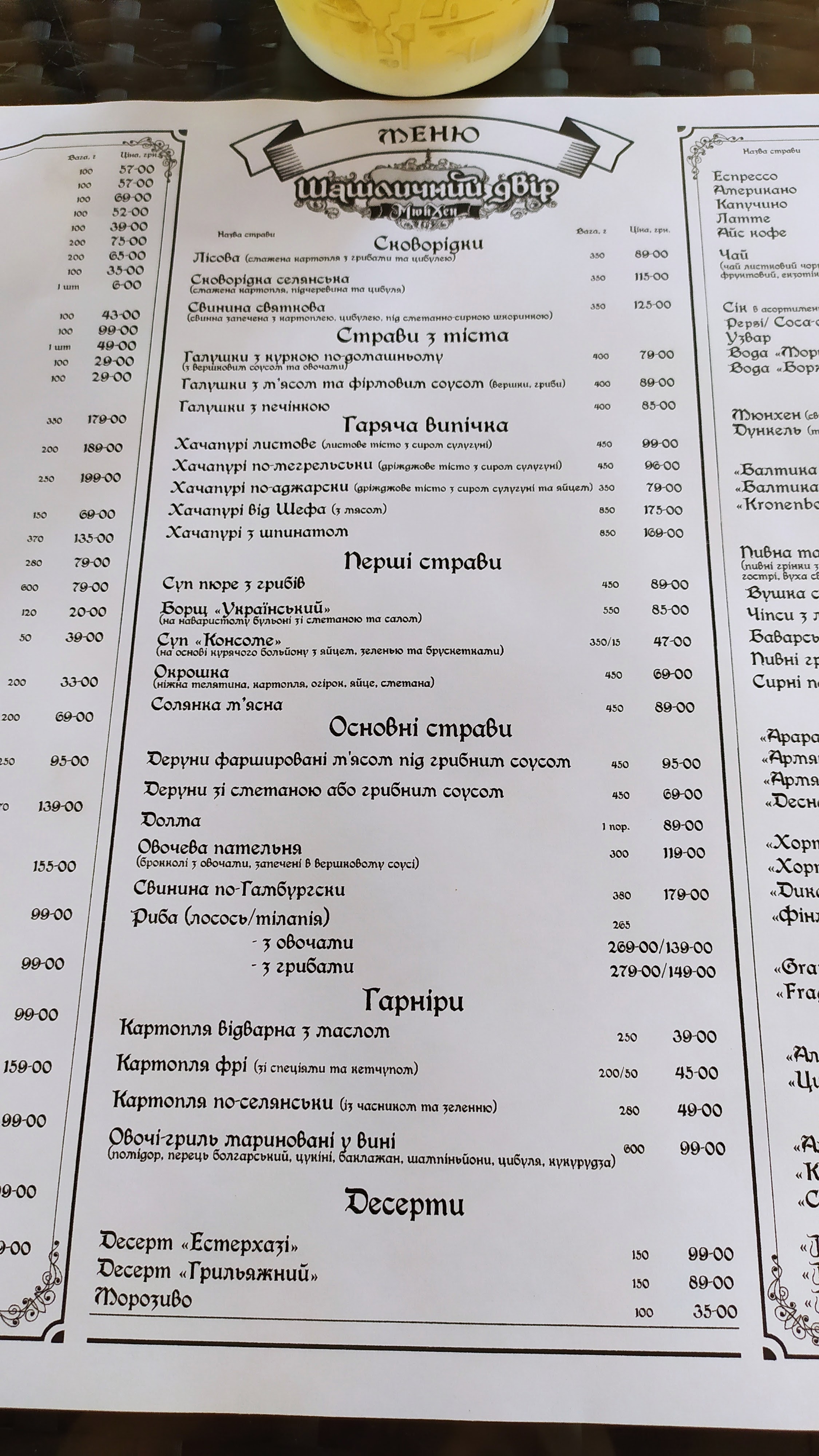 Munich - Shashlychnyj yard menu 4