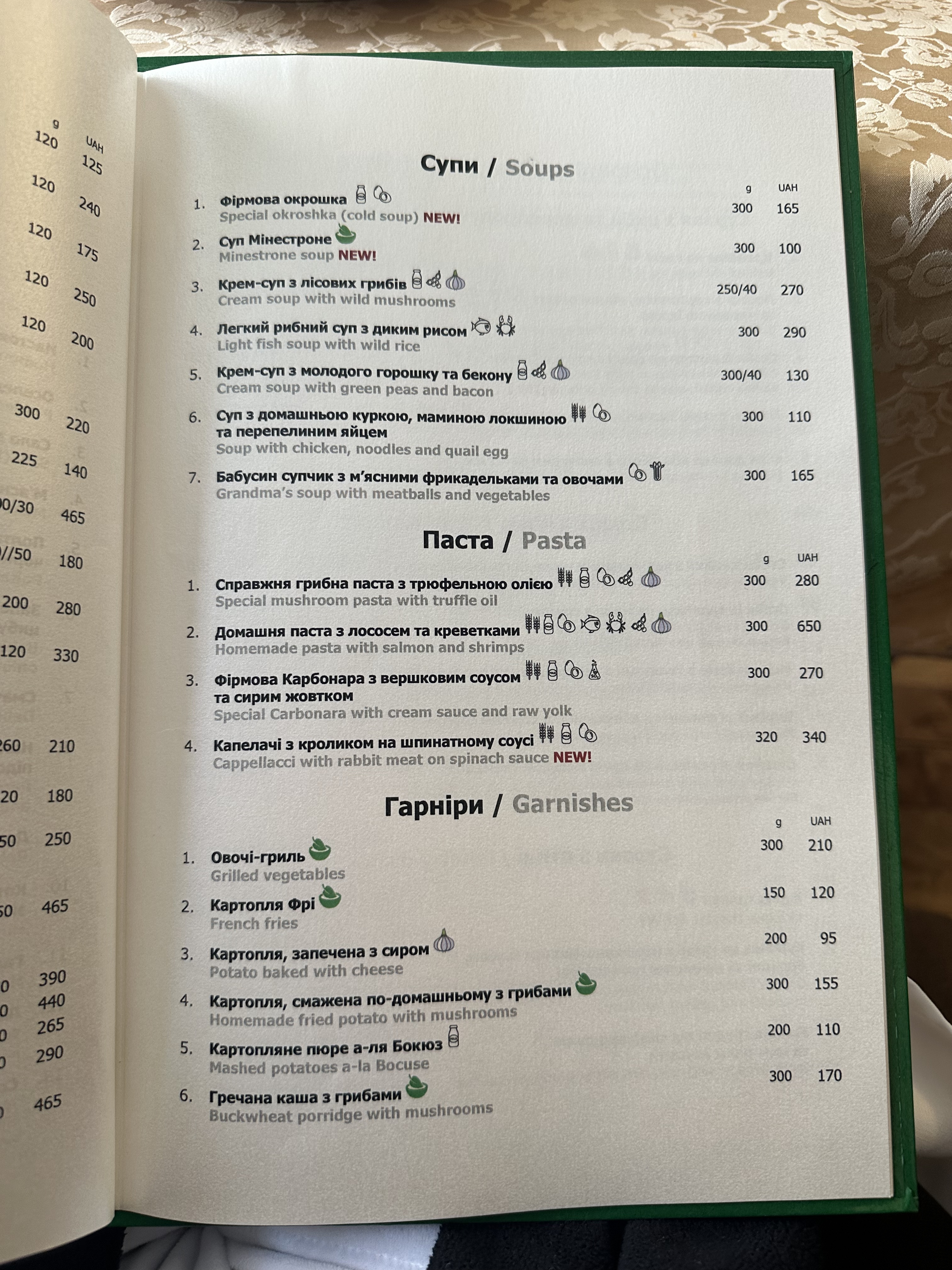 Palazzo Restaurant menu 4