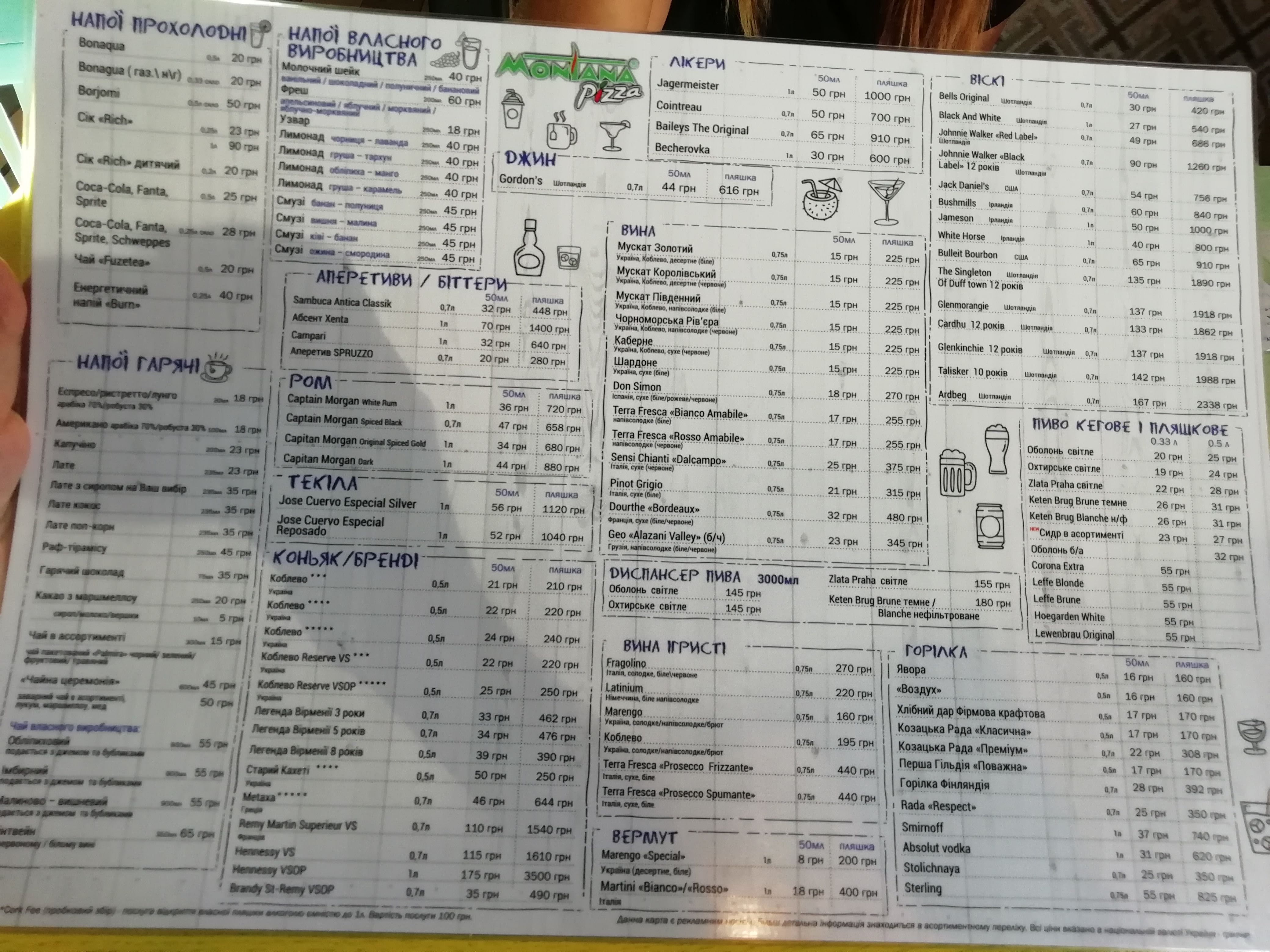 Pizza Montana menu 6
