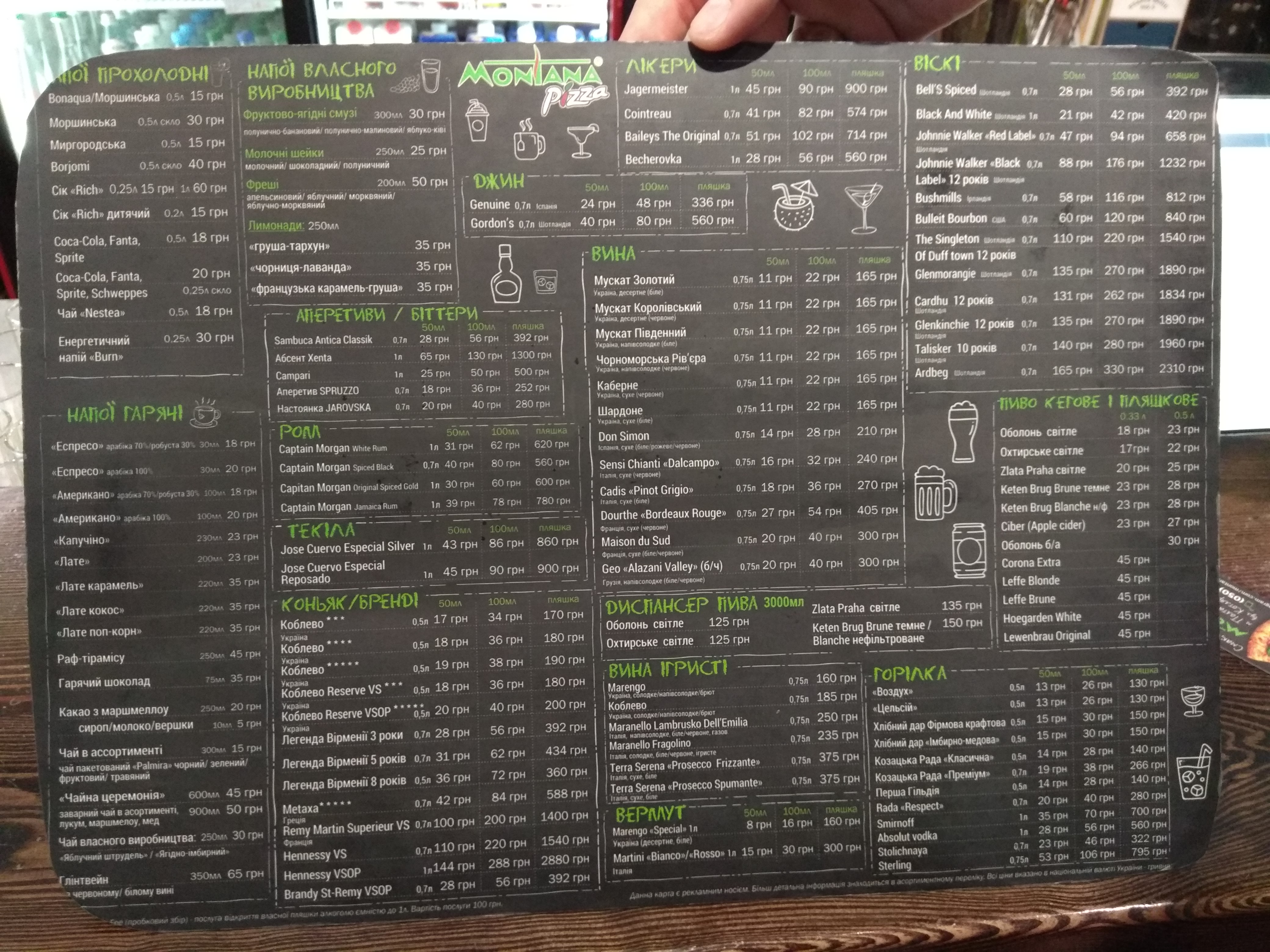 Pizza Montana menu 9