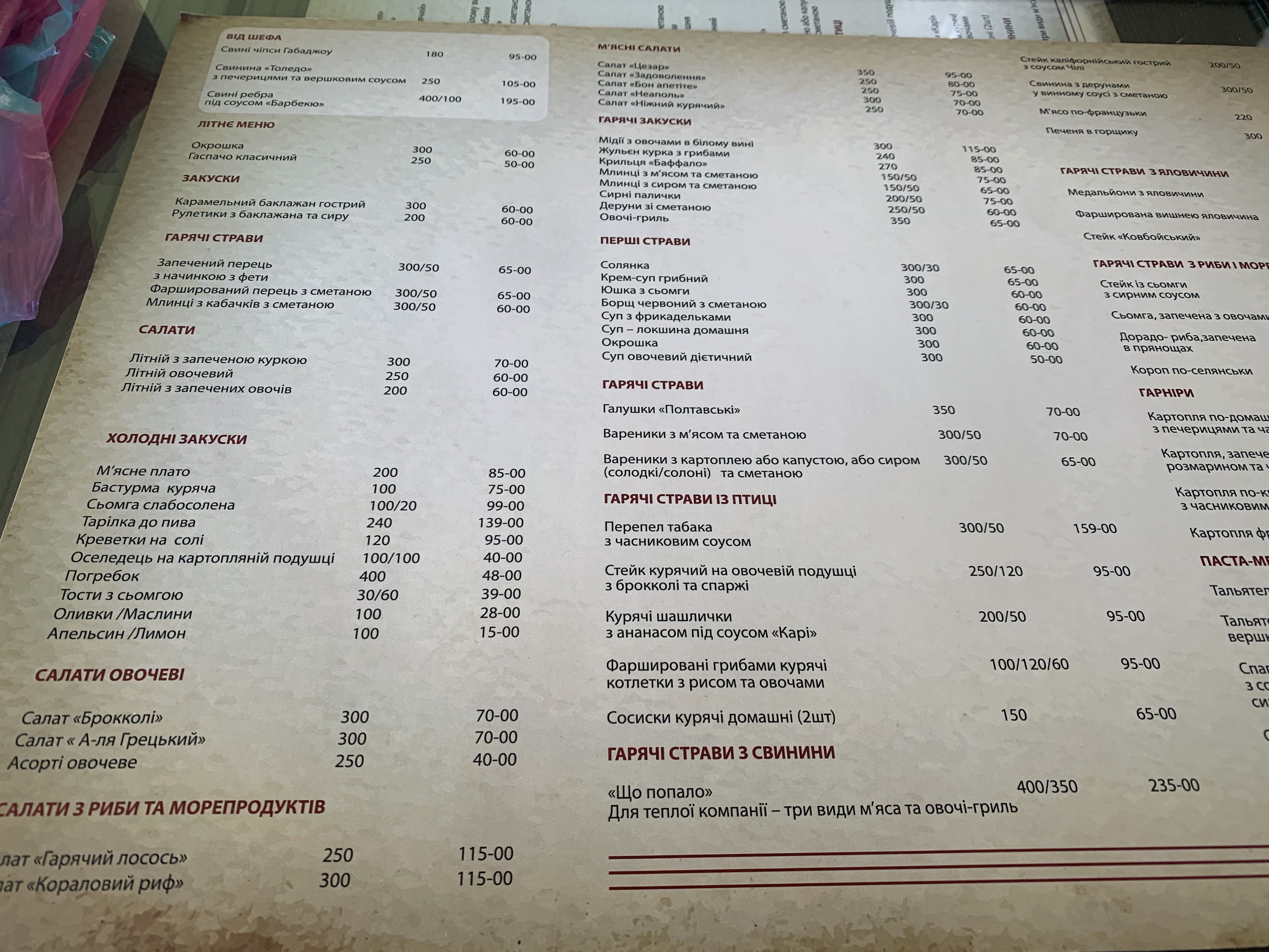 Myrhorod menu 6