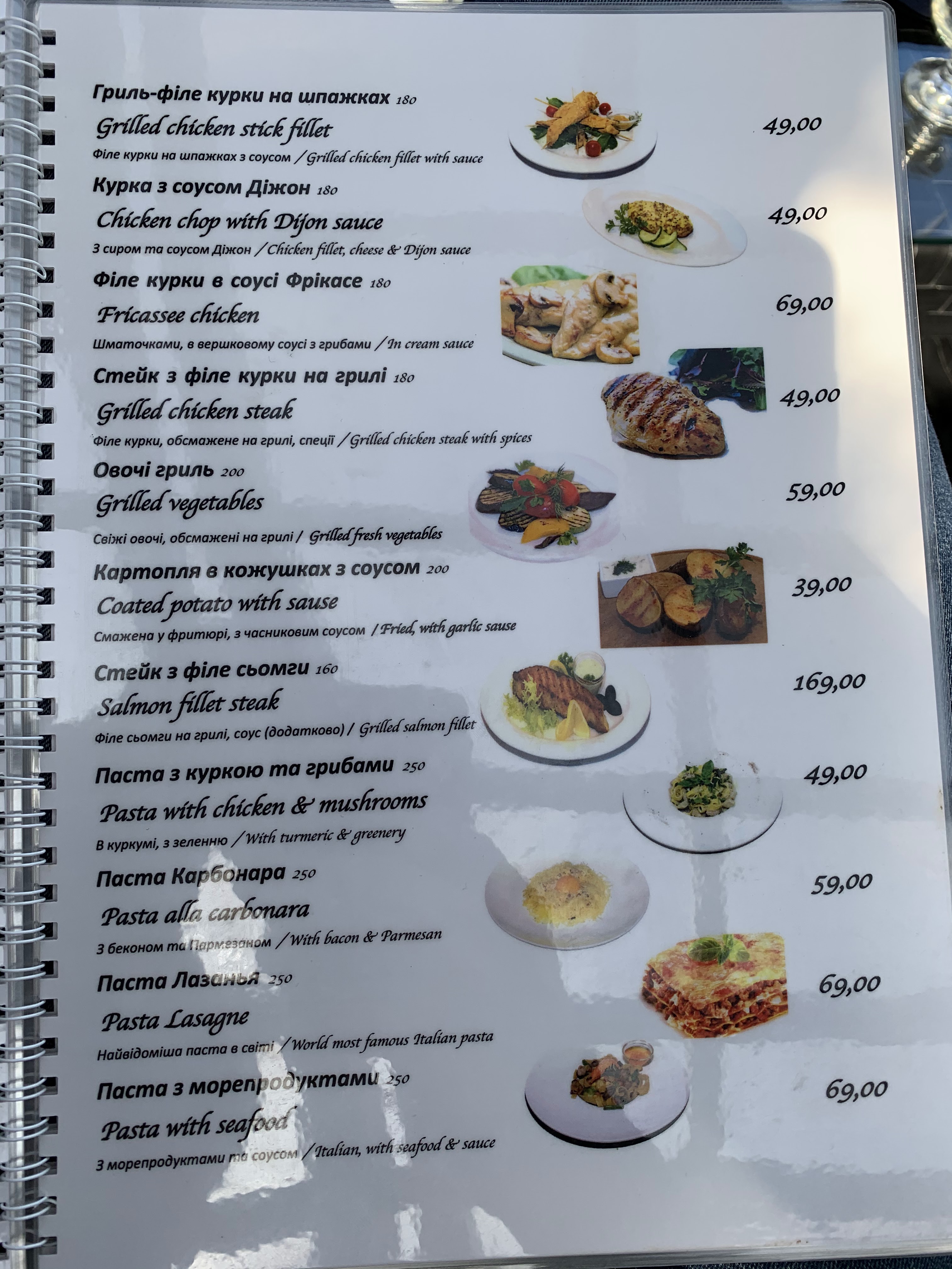 Формула menu 1