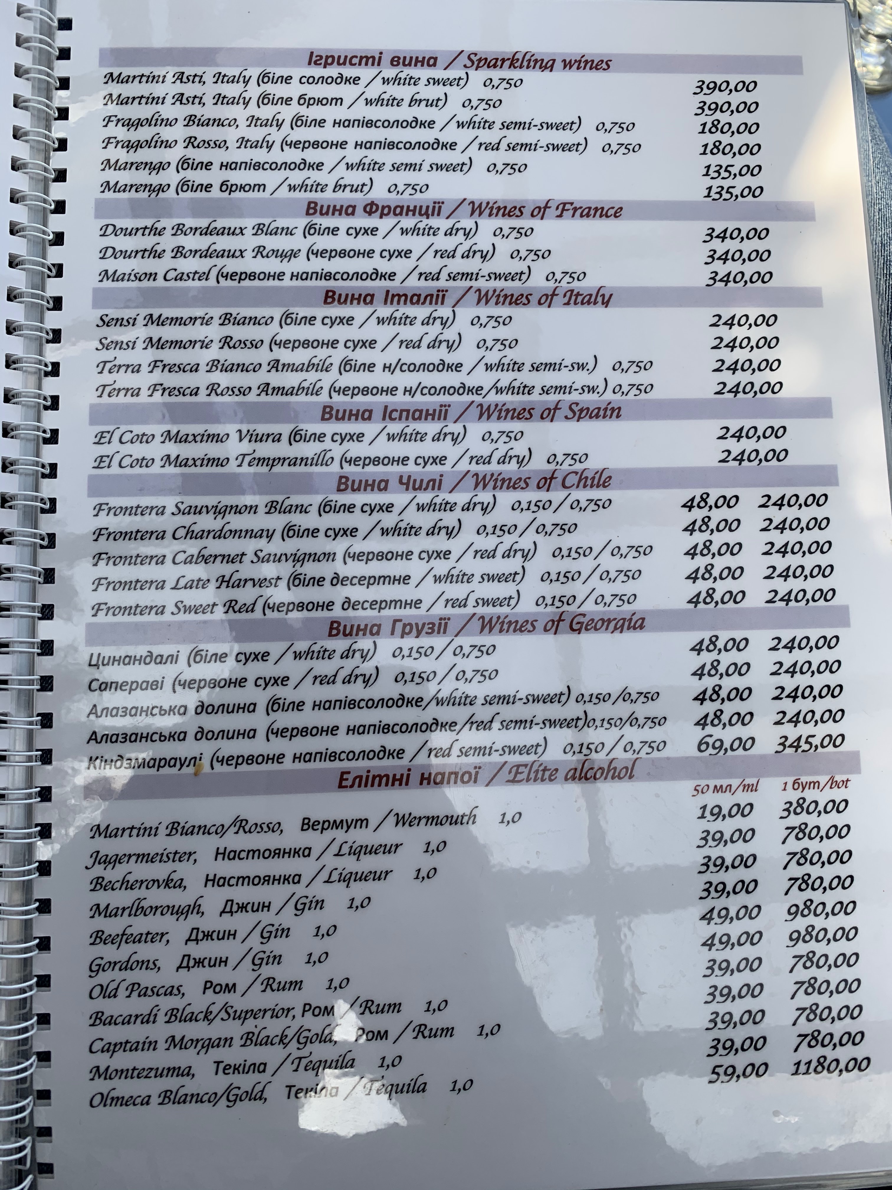 Формула menu 5