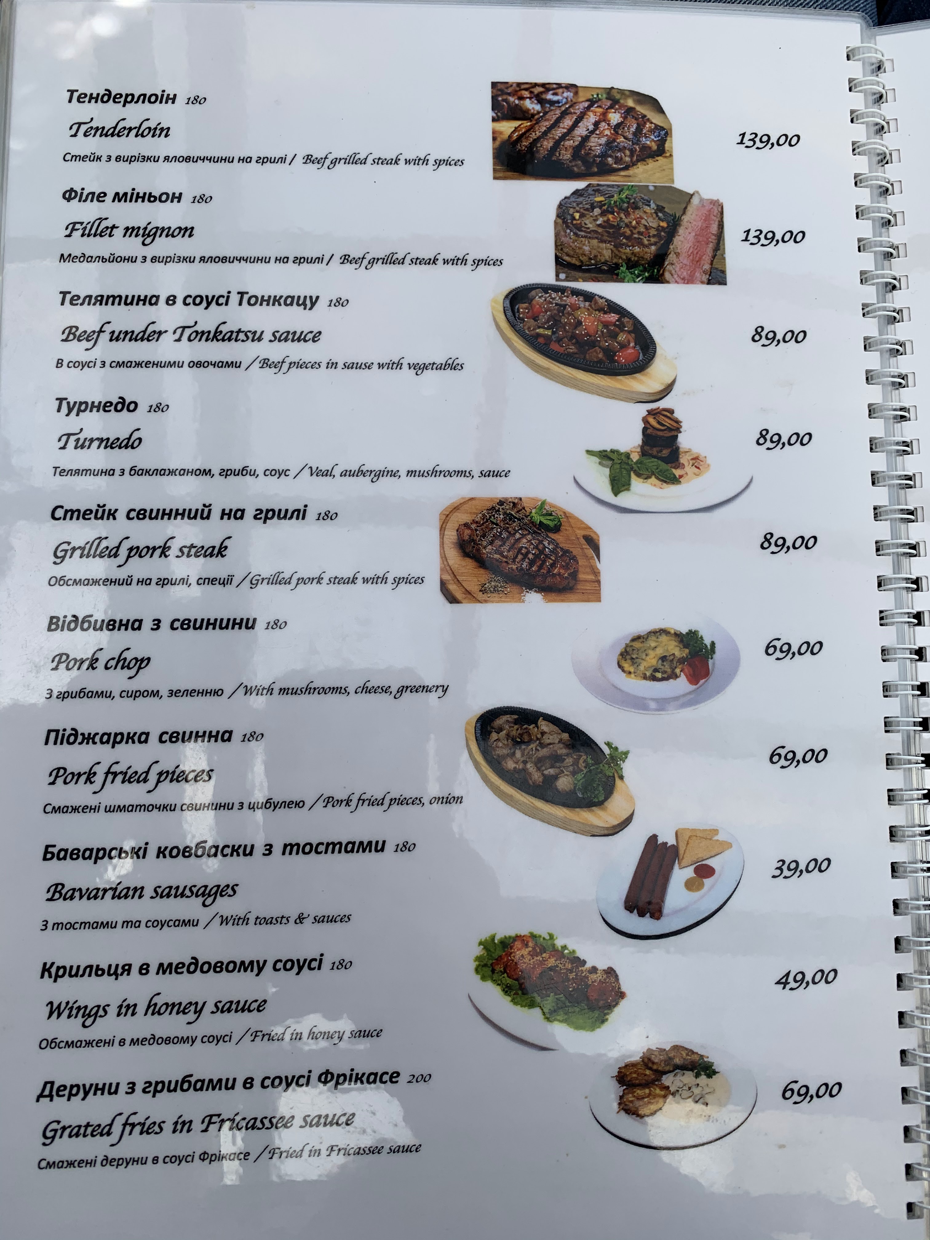 Формула menu 7