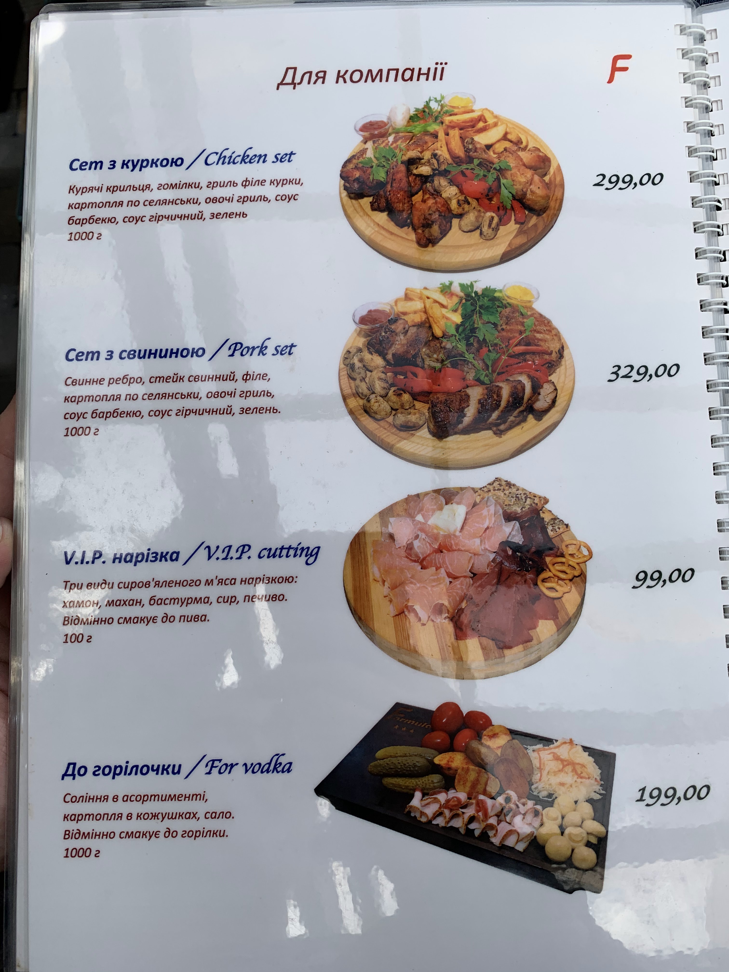Формула menu 8