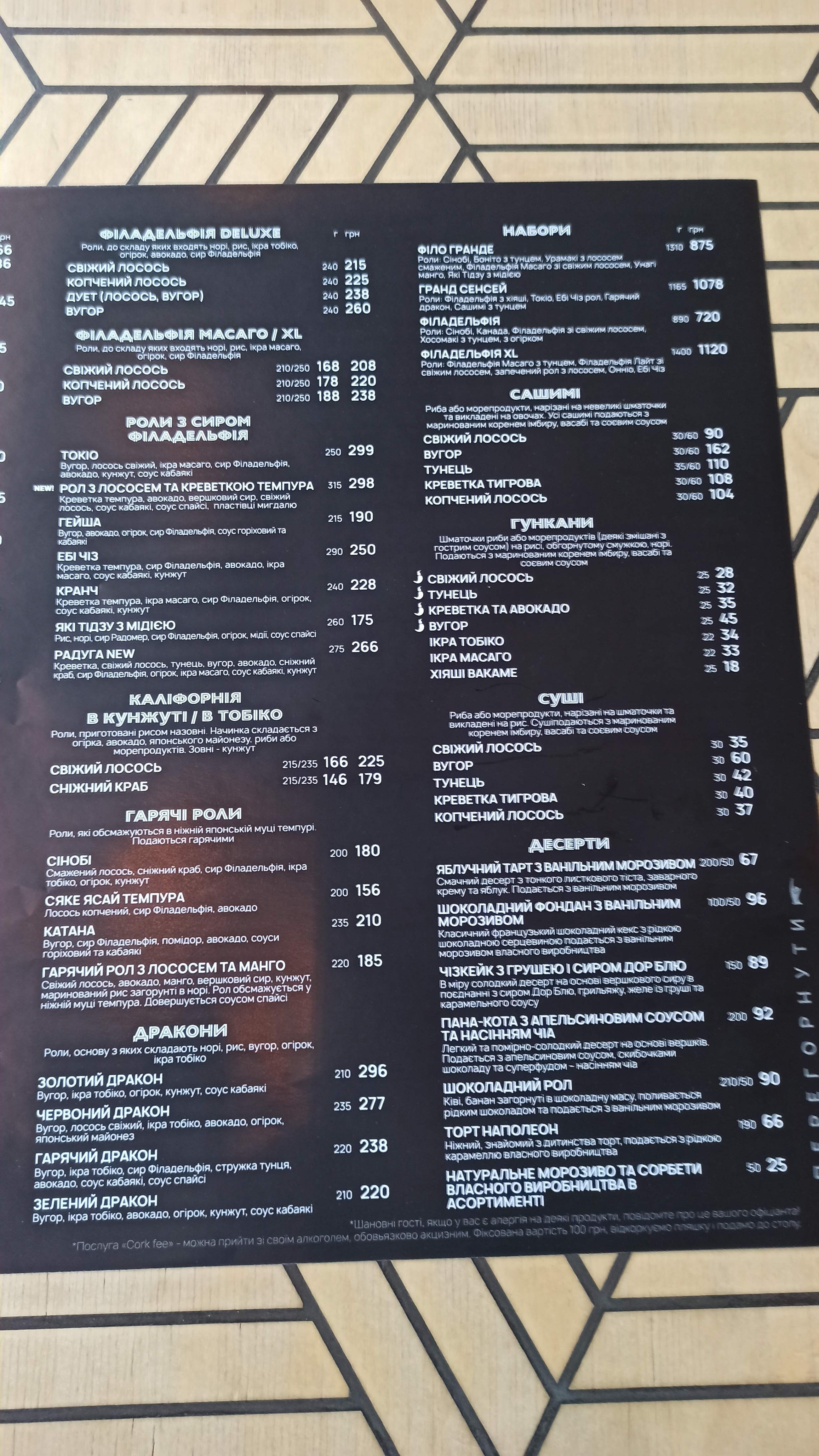 Sushi Studio menu 6