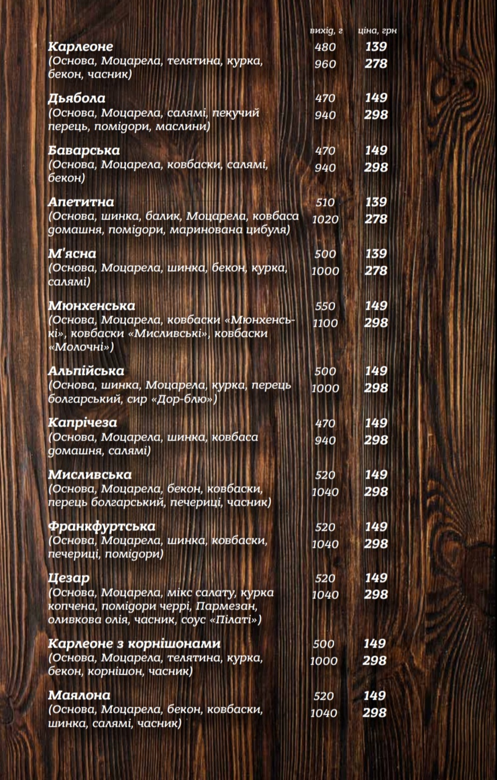La Pizza Espresso menu 7