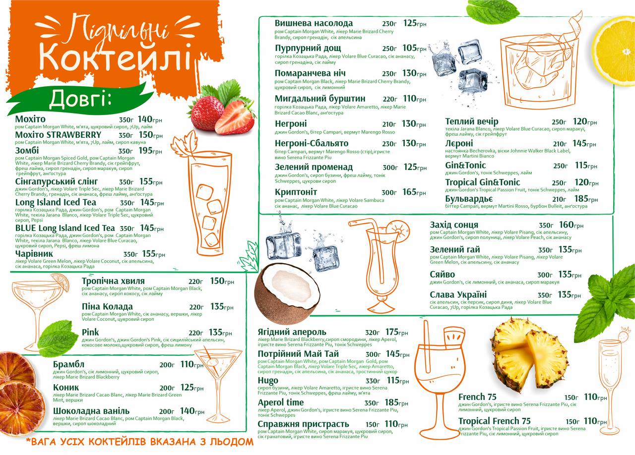 Ukrainian underground menu 5