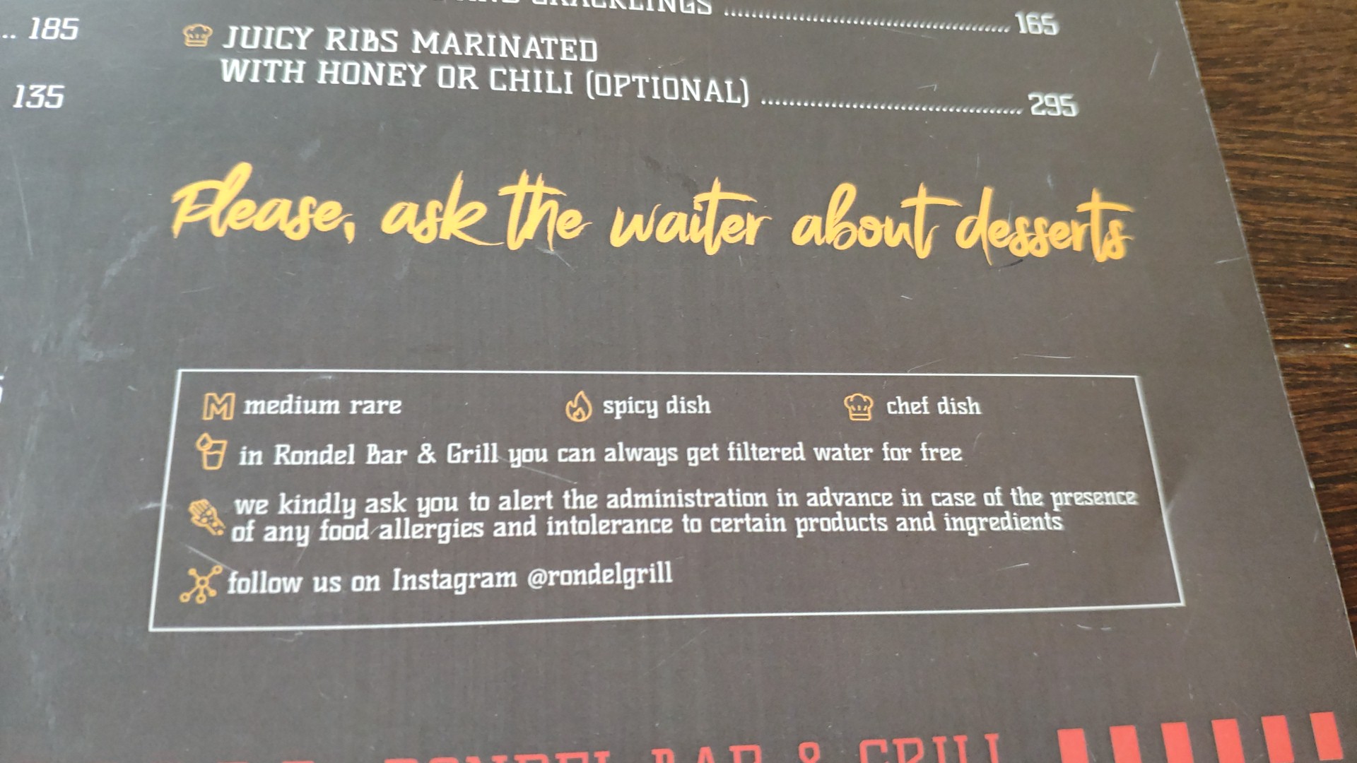 Rondel Bar & Grill menu 11
