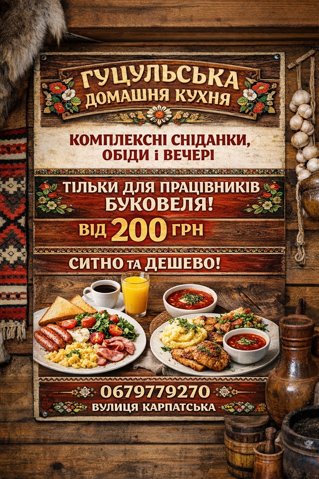 Hutsulʹsʹka Domashnya Kukhnya menu 5