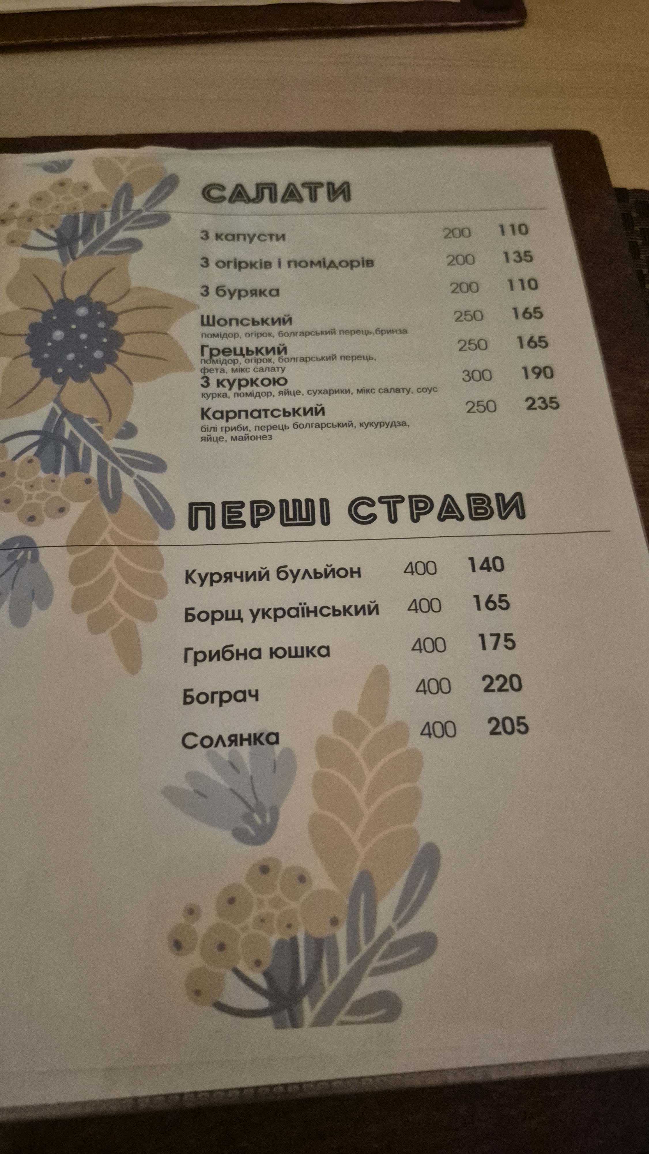 U Yaroslava menu 7