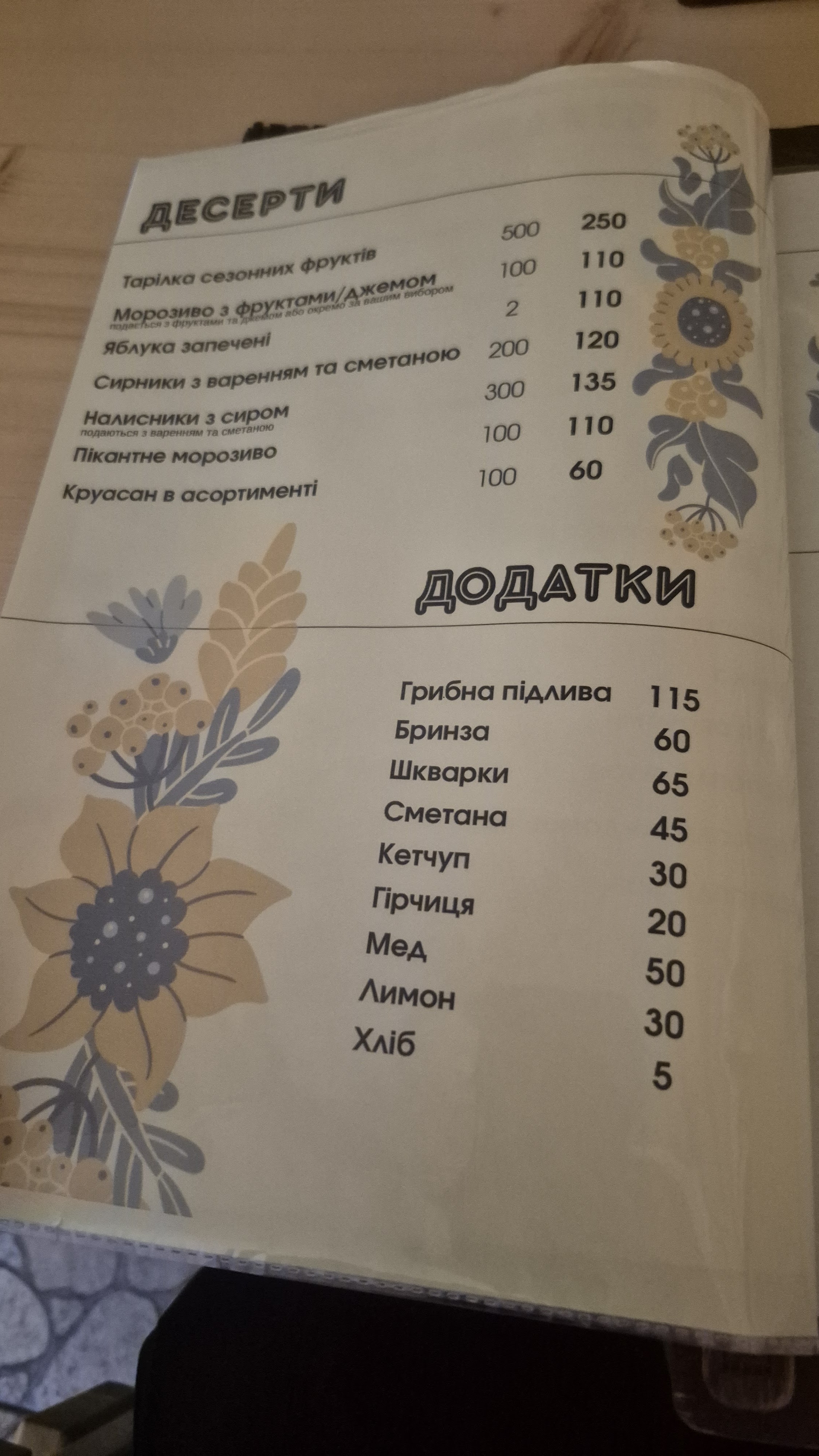 U Yaroslava menu 10