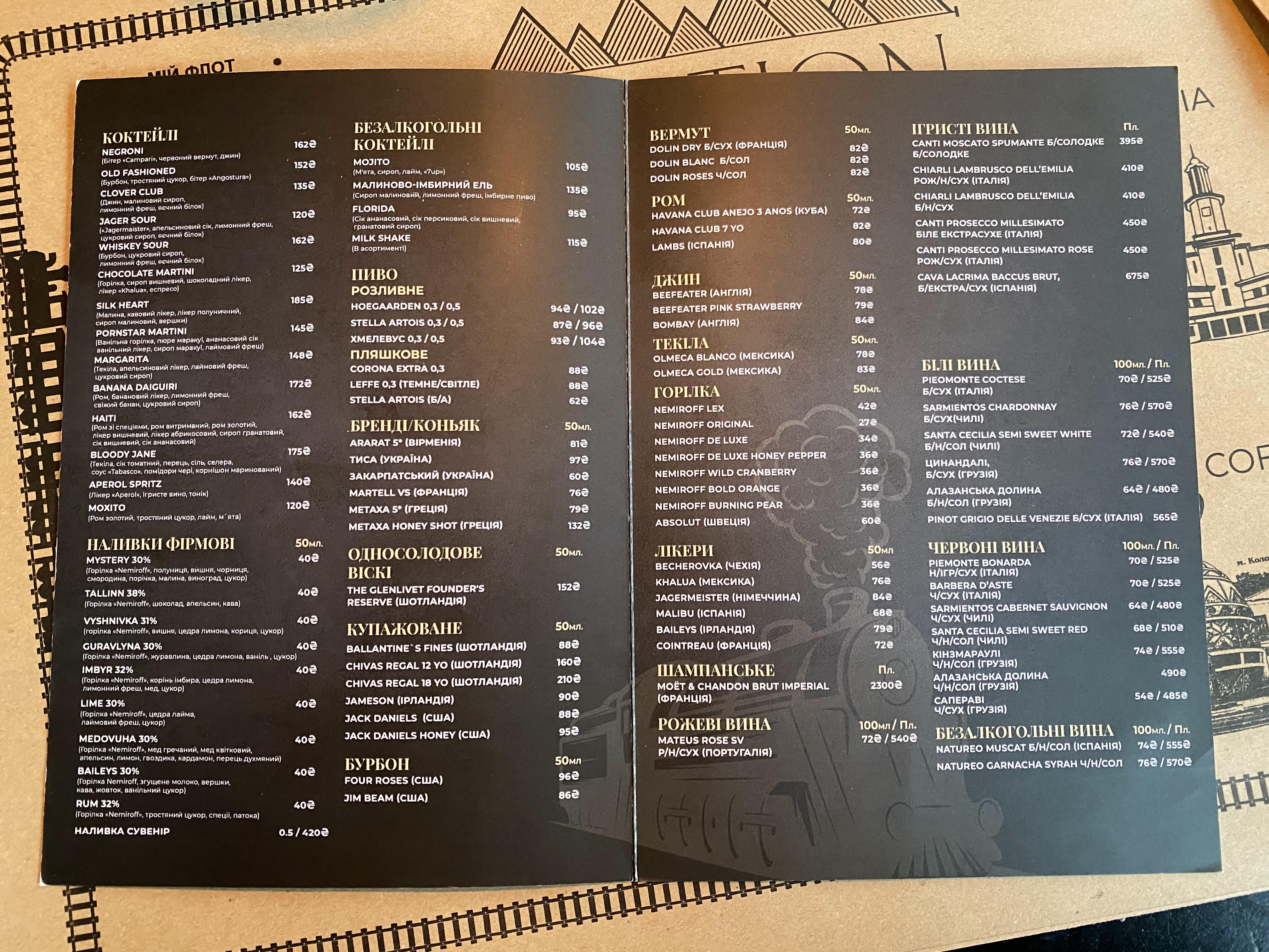 Stantsiya Vorokhta menu 4