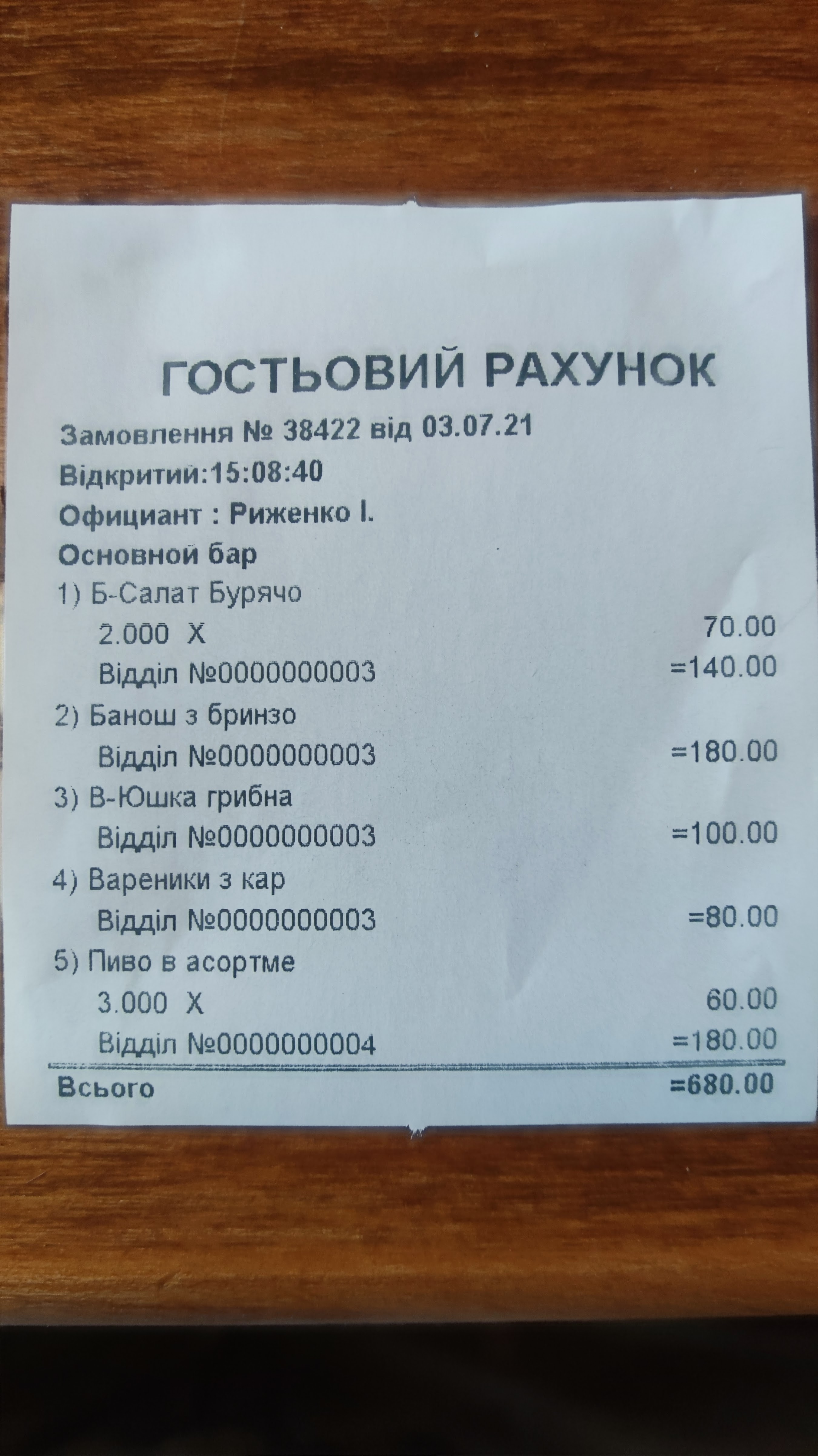 ресторан Донечки Restaurant Donechky menu 3