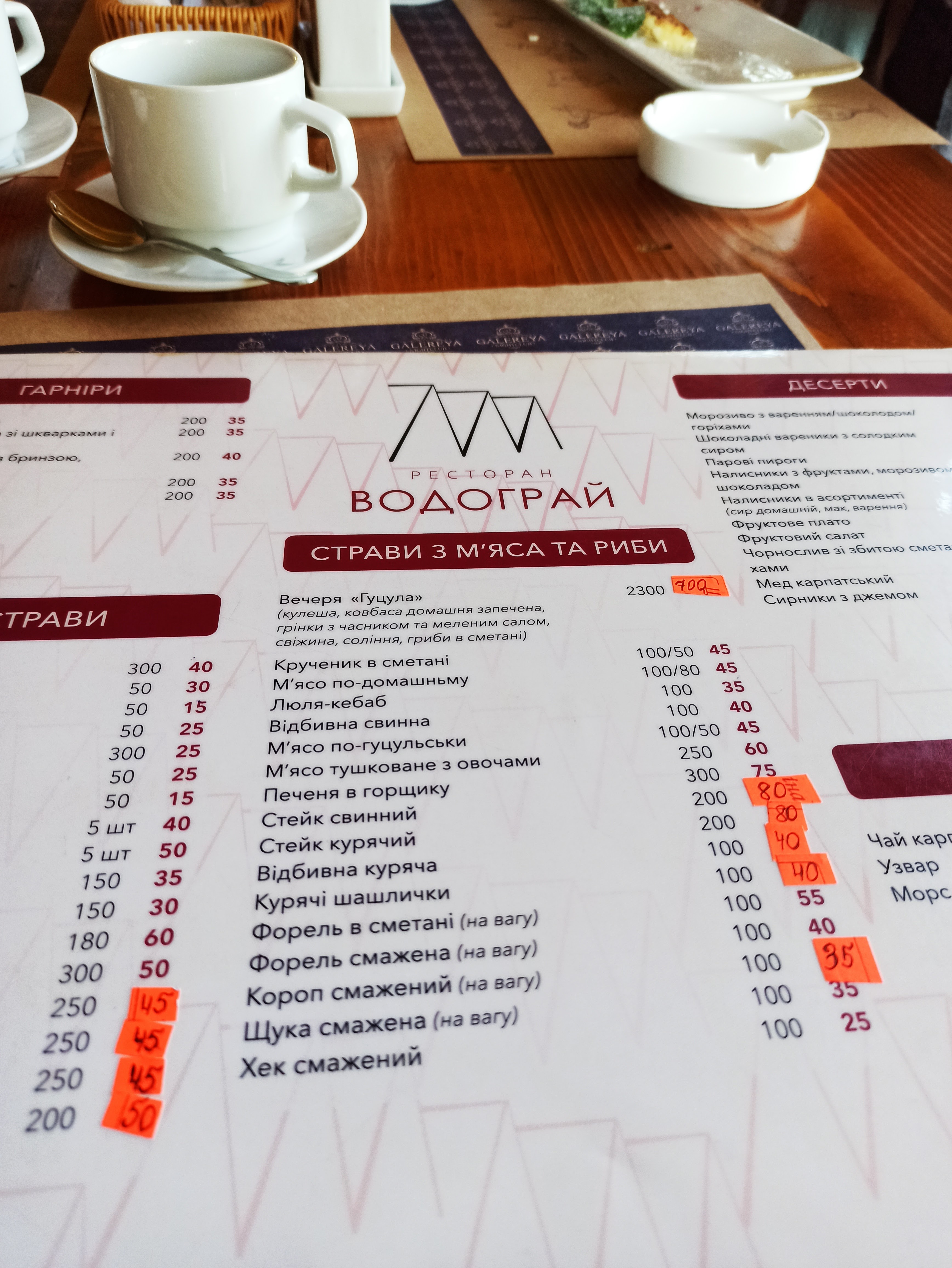 Restoran Vodohray menu 11