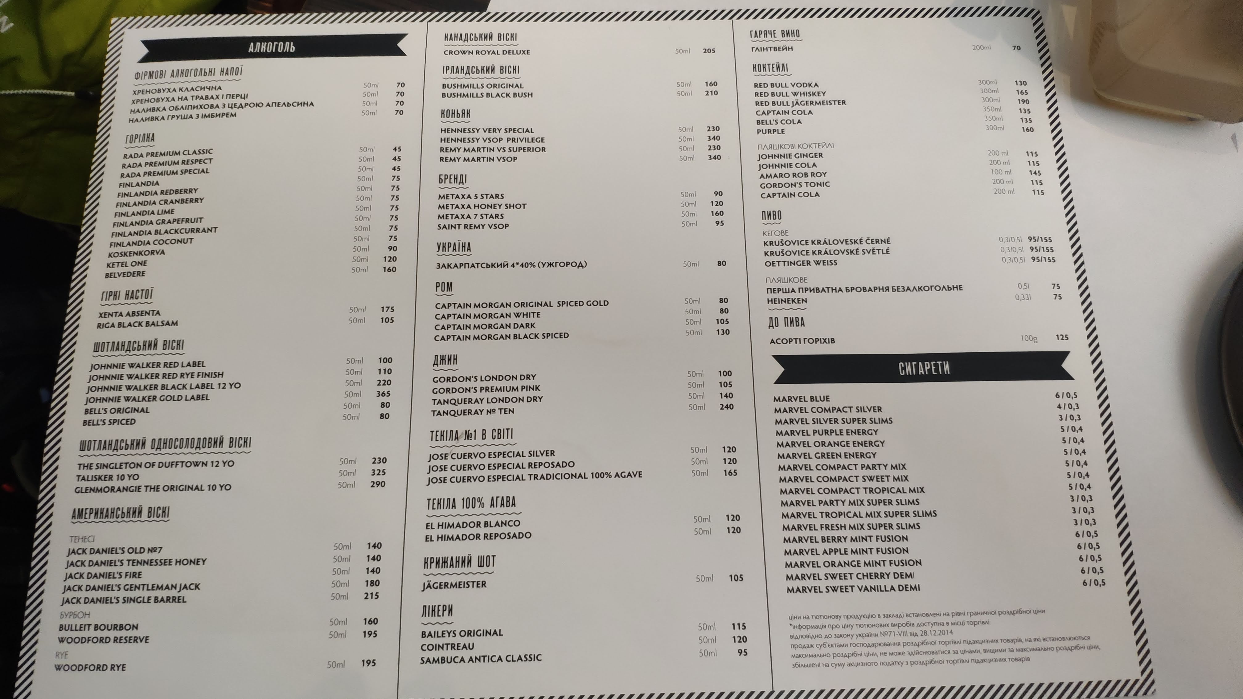 Filvarok №1 (living residance #2) menu 4