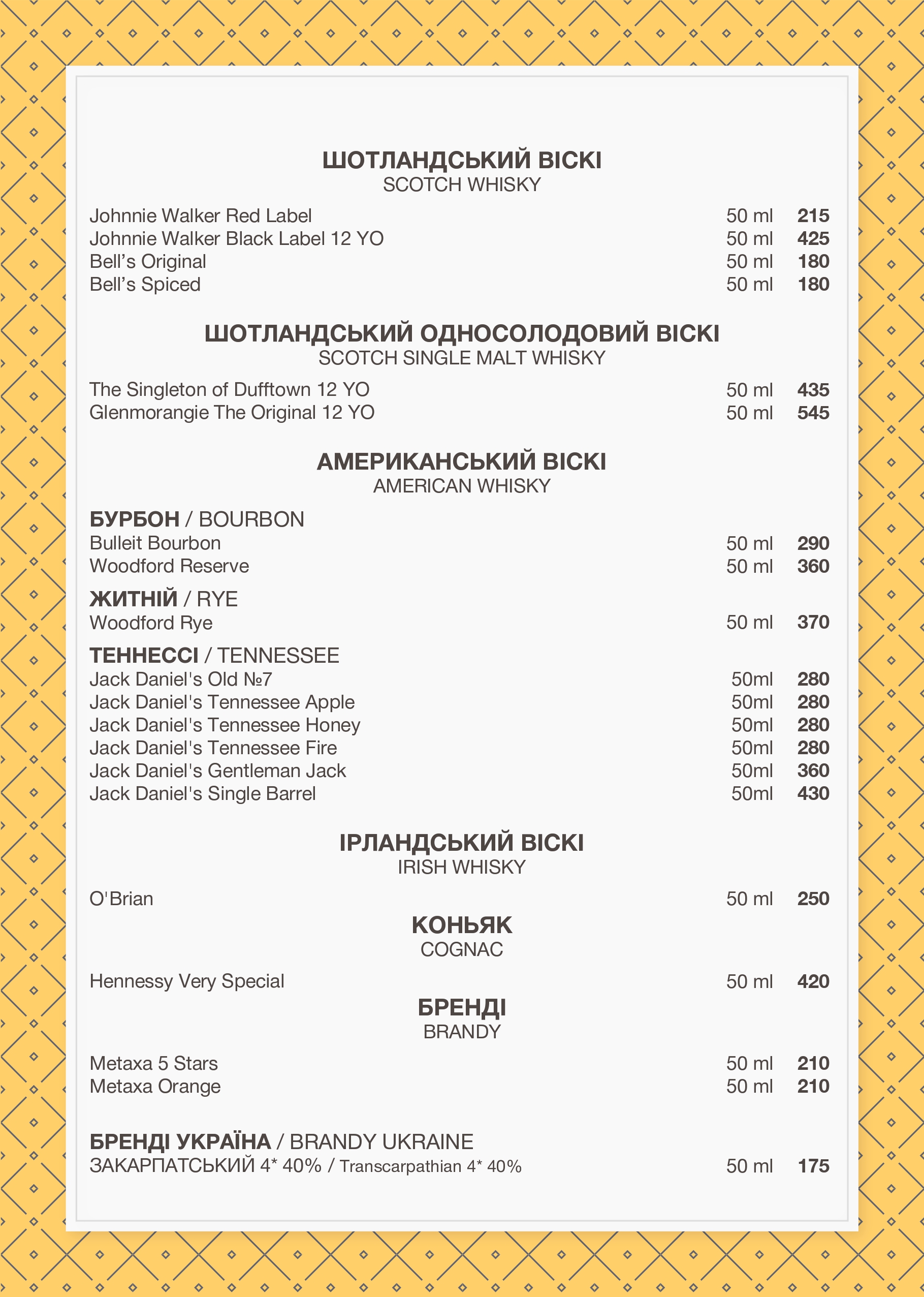 BUGIL menu 1