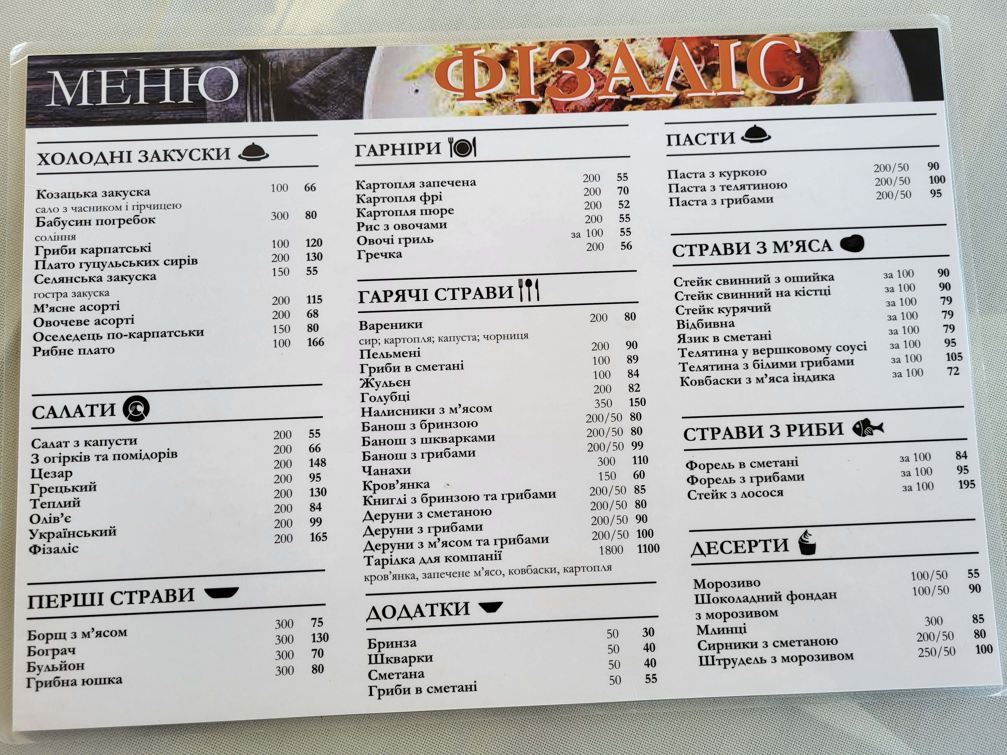 Фізаліс menu 6